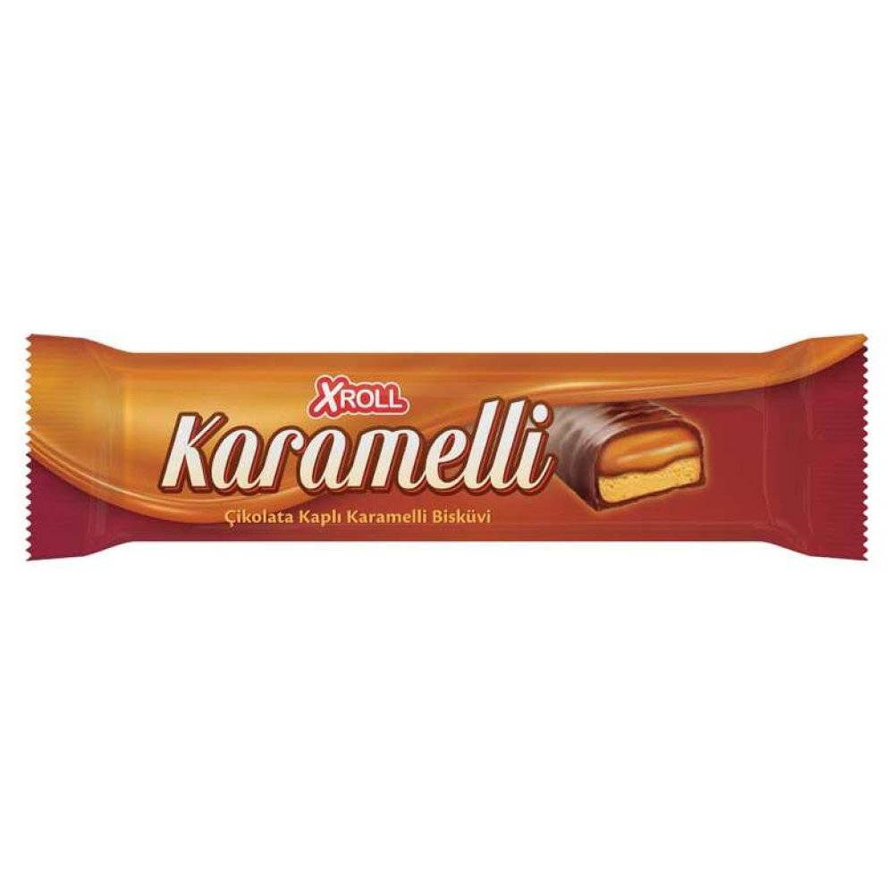 Xroll Bar Çikolata Beyaz Karamelli 40 G