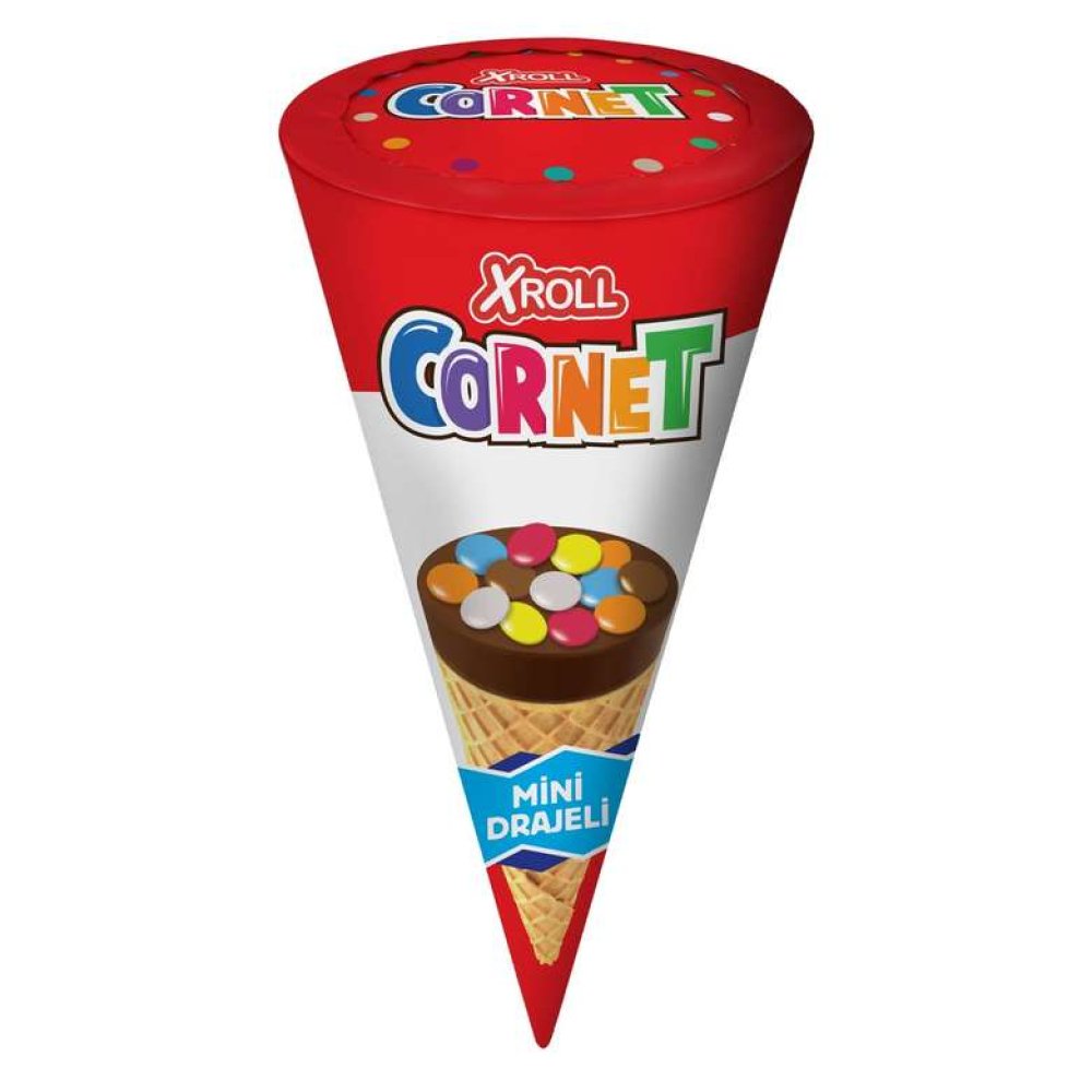 Xroll Gofret Cornet Krema Dolgulu 25 G