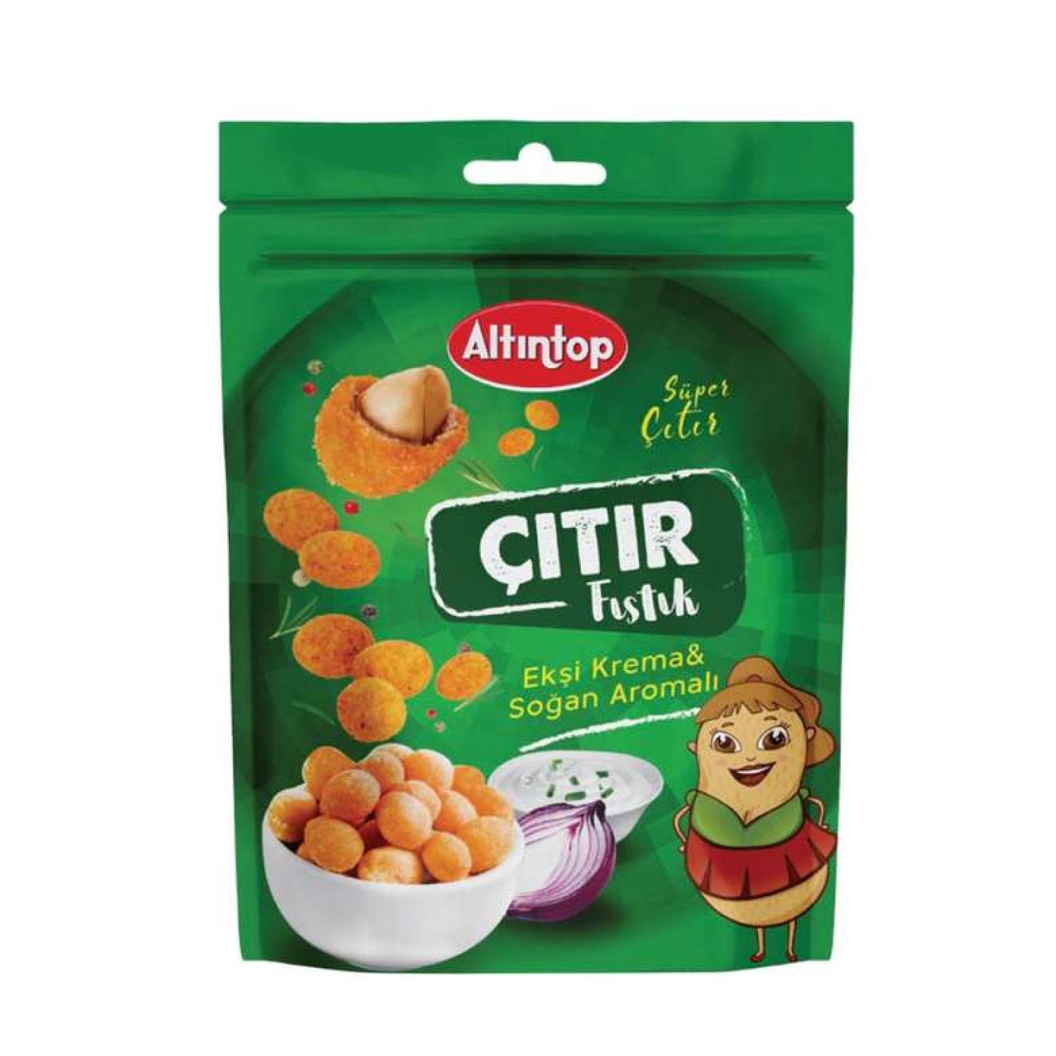 Altıntop Ekşi Kremalı & Soğan Aromalı Cips Fıstık 140 G