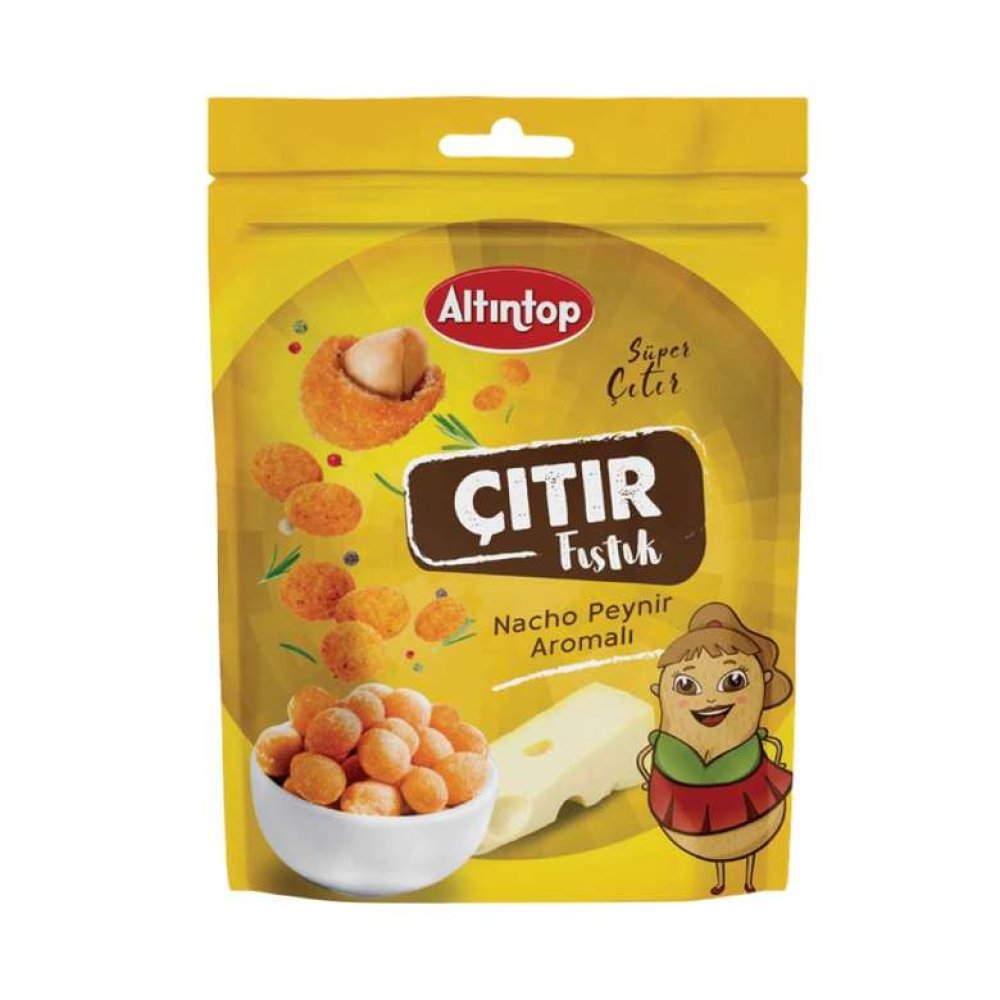Altıntop Nacho Aromalı Cips Fıstık 140 G