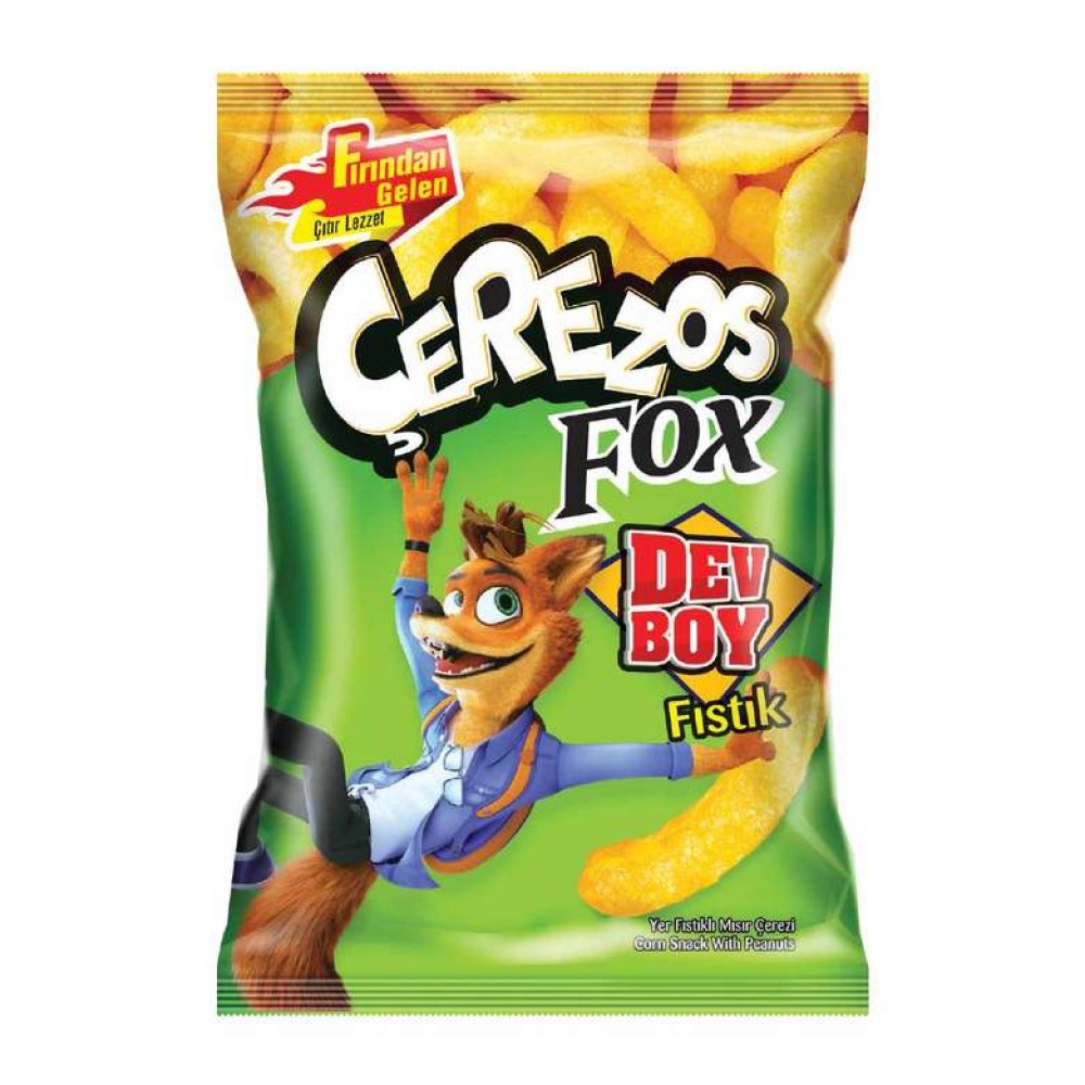 Çerezos Dev Boy Yer Fıstıklı Mısır Çerezi 150 G