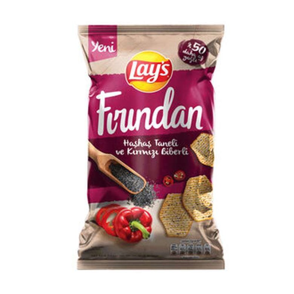 Lays Fırından Patates Cipsi Haşhaş Taneli 96 g