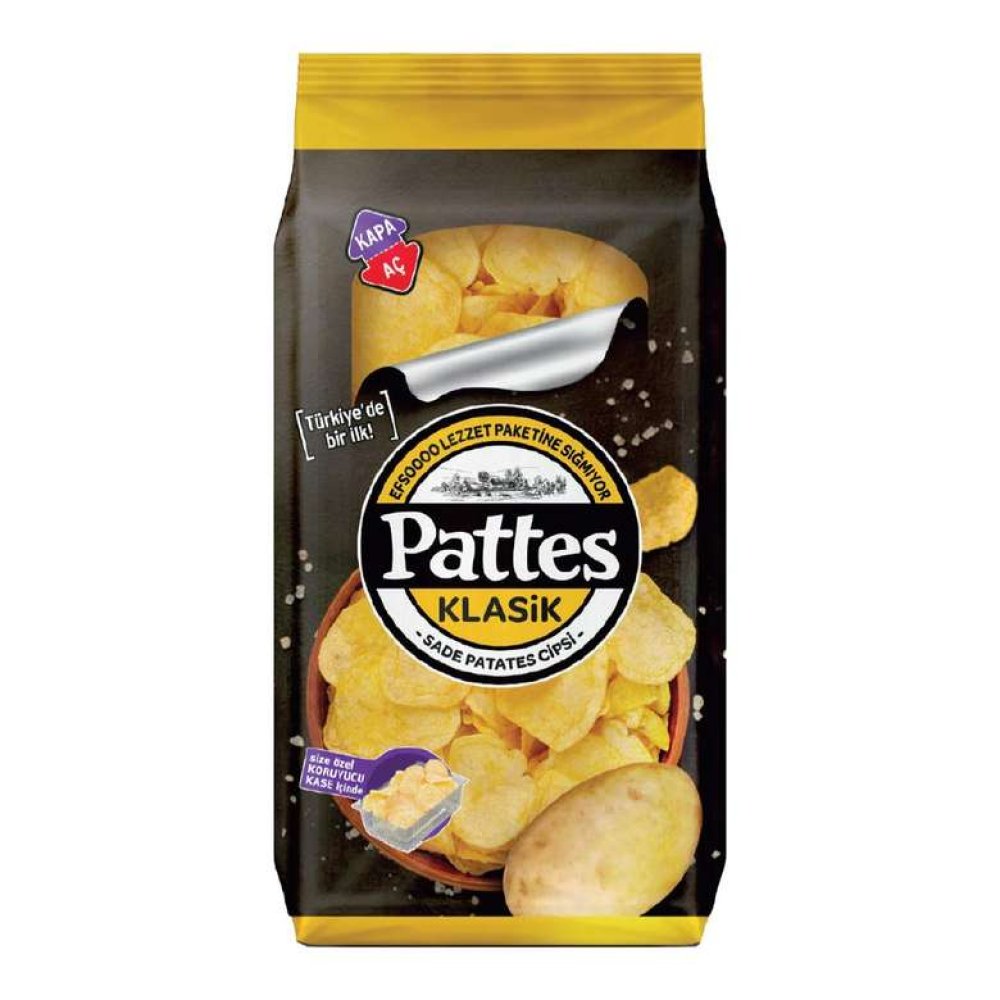 Pattes Cips Klasik Sade 100 G