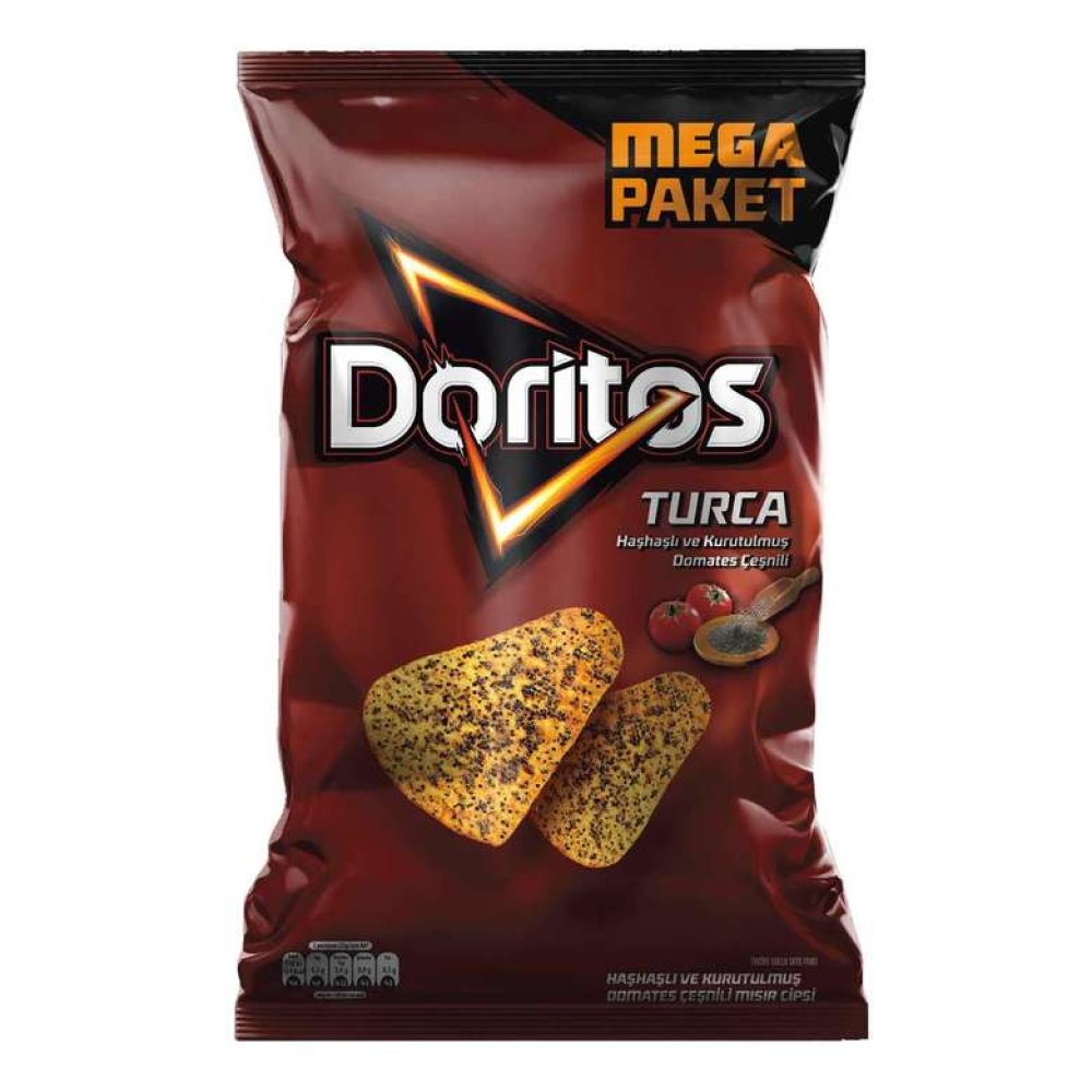 Turco Haşhaşlı ve Kuru Domates Aromalı Mega Cips