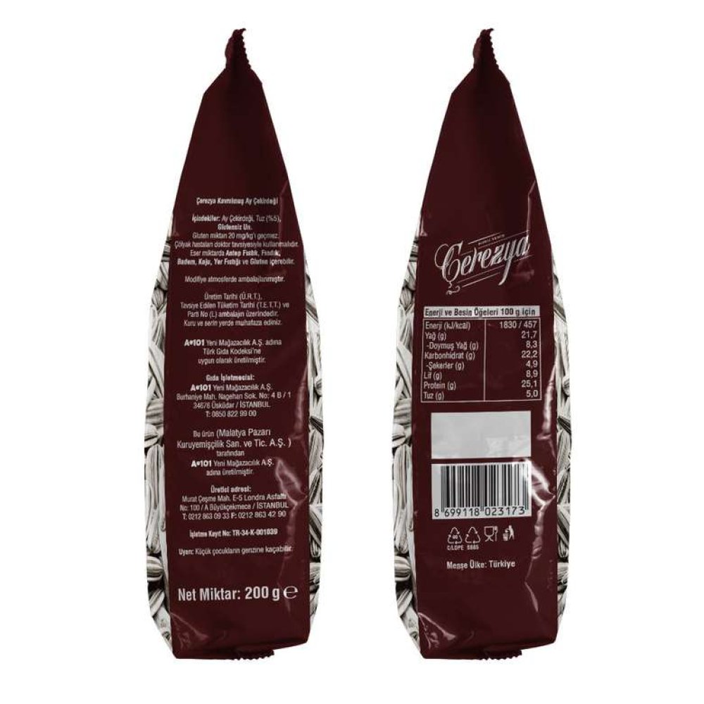 Çerezya Ayçekirdeği Premium 200 G