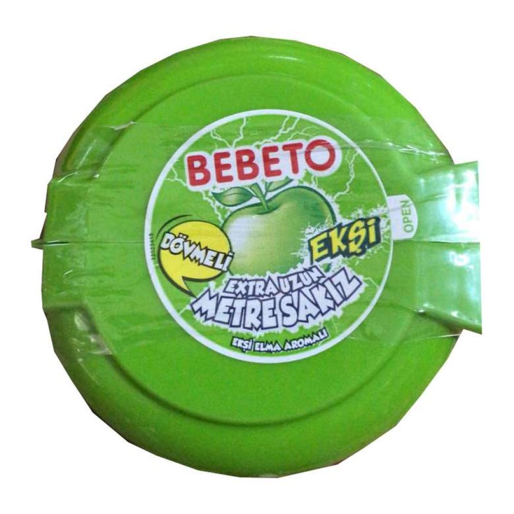 Bebeto Ekşi Elma Aromalı Sakız Metre 36 G