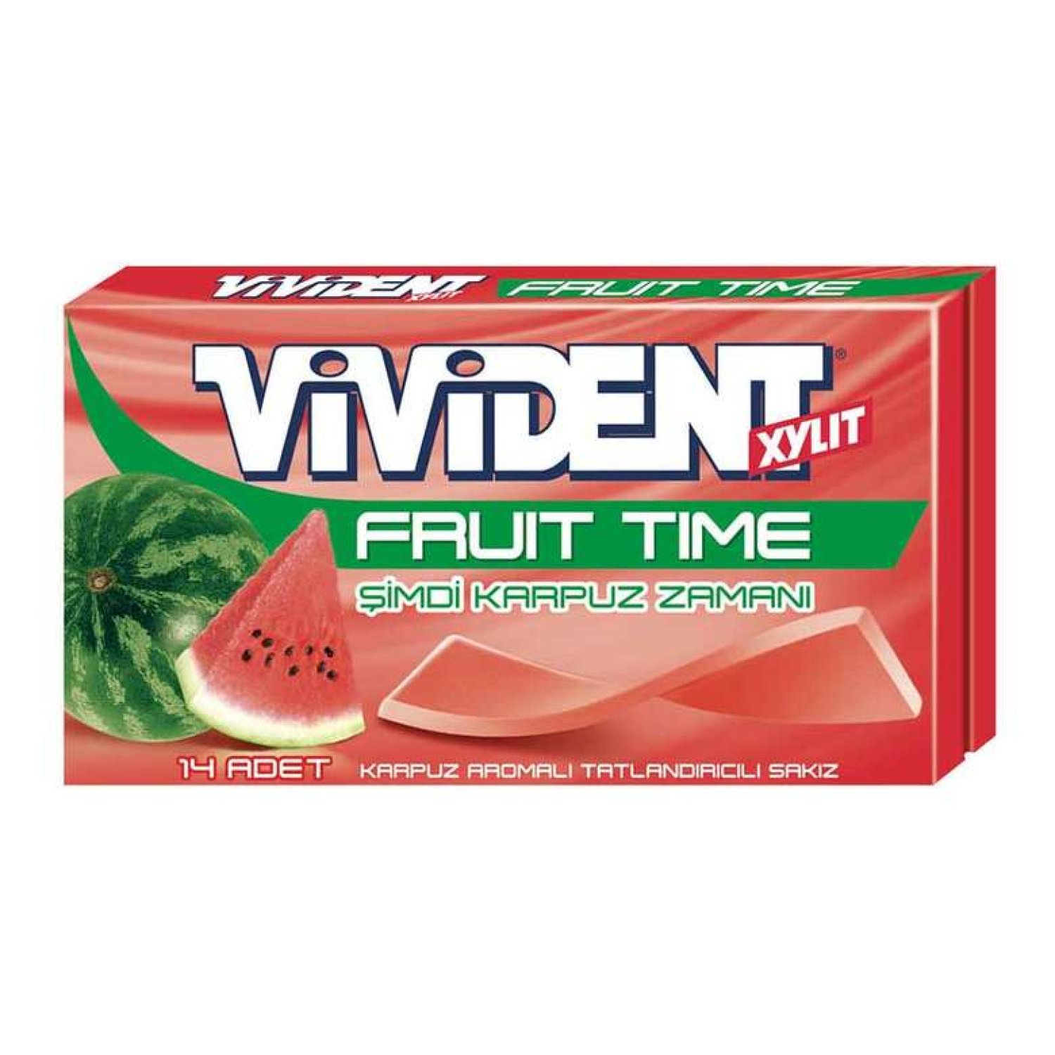 Vivident Fruit Sakız Karpuz Aromalı 26 G