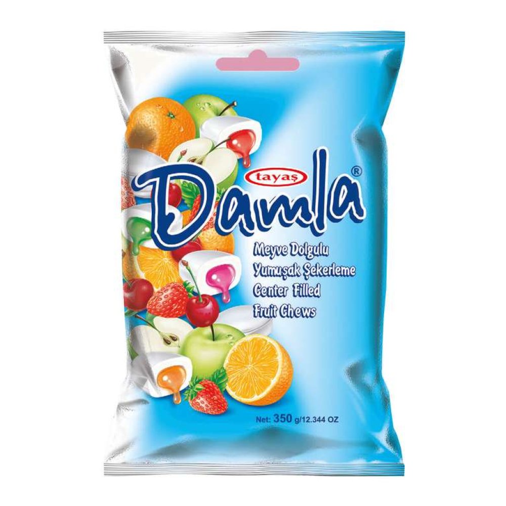 Damla Yumuşak Şeker Meyve Suyu Dolgulu 350 G