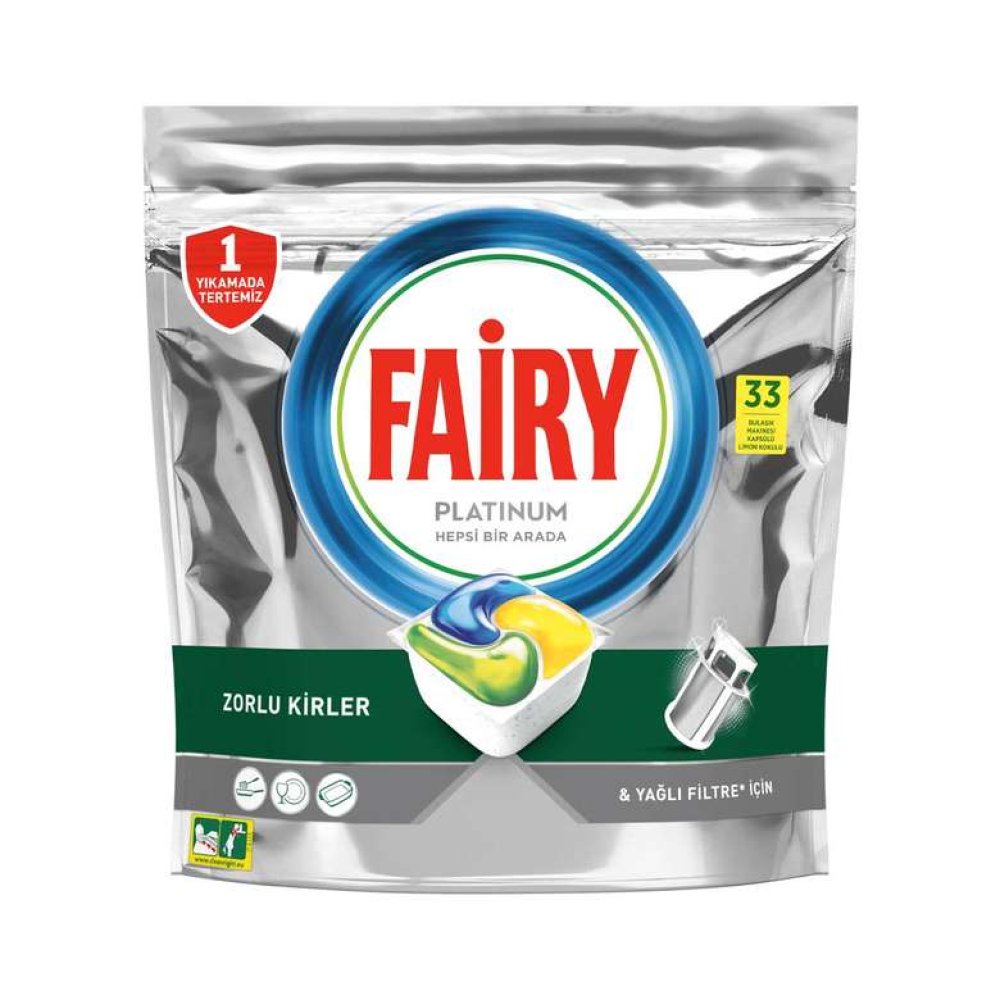 Fairy Platinium Bulaşık Makinesi Kapsülü 33'Lü