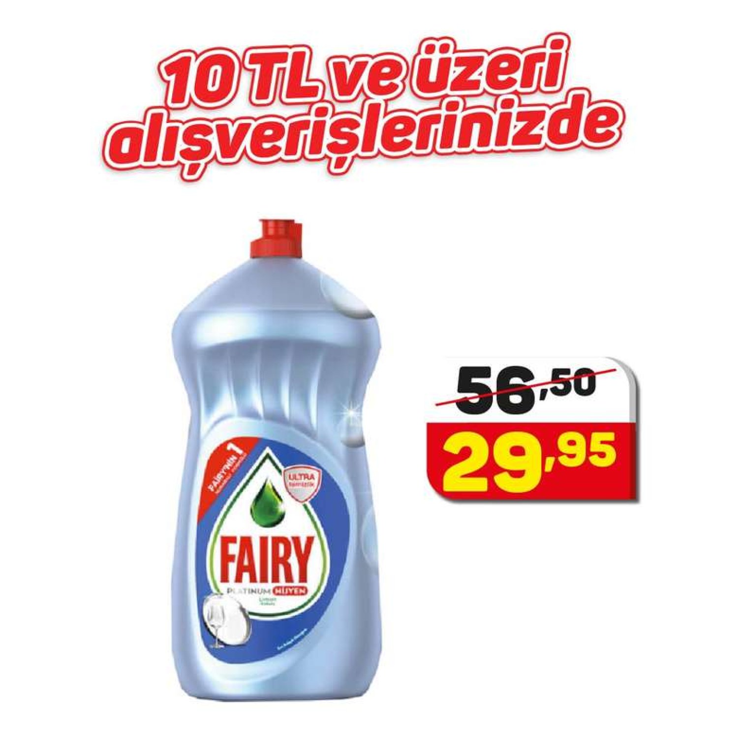 Fairy Platinum Hijyen Bulaşık Deterjanı 1500 Ml