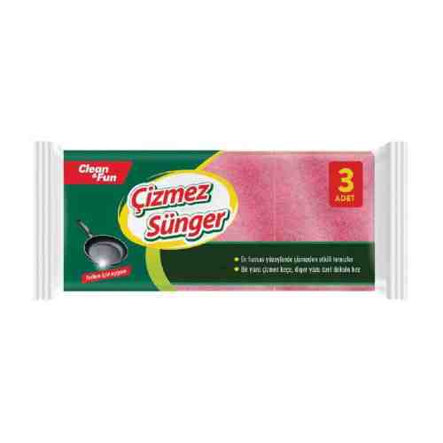 Clean & Fun Çizmez Sünger 3 Adet