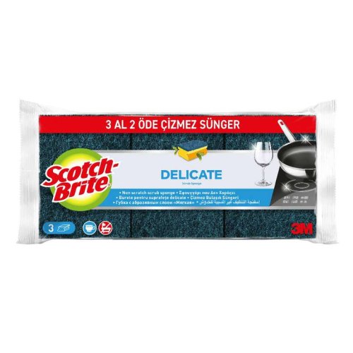 Scotch Brite Bulaşık Süngeri Çizmez 2+1