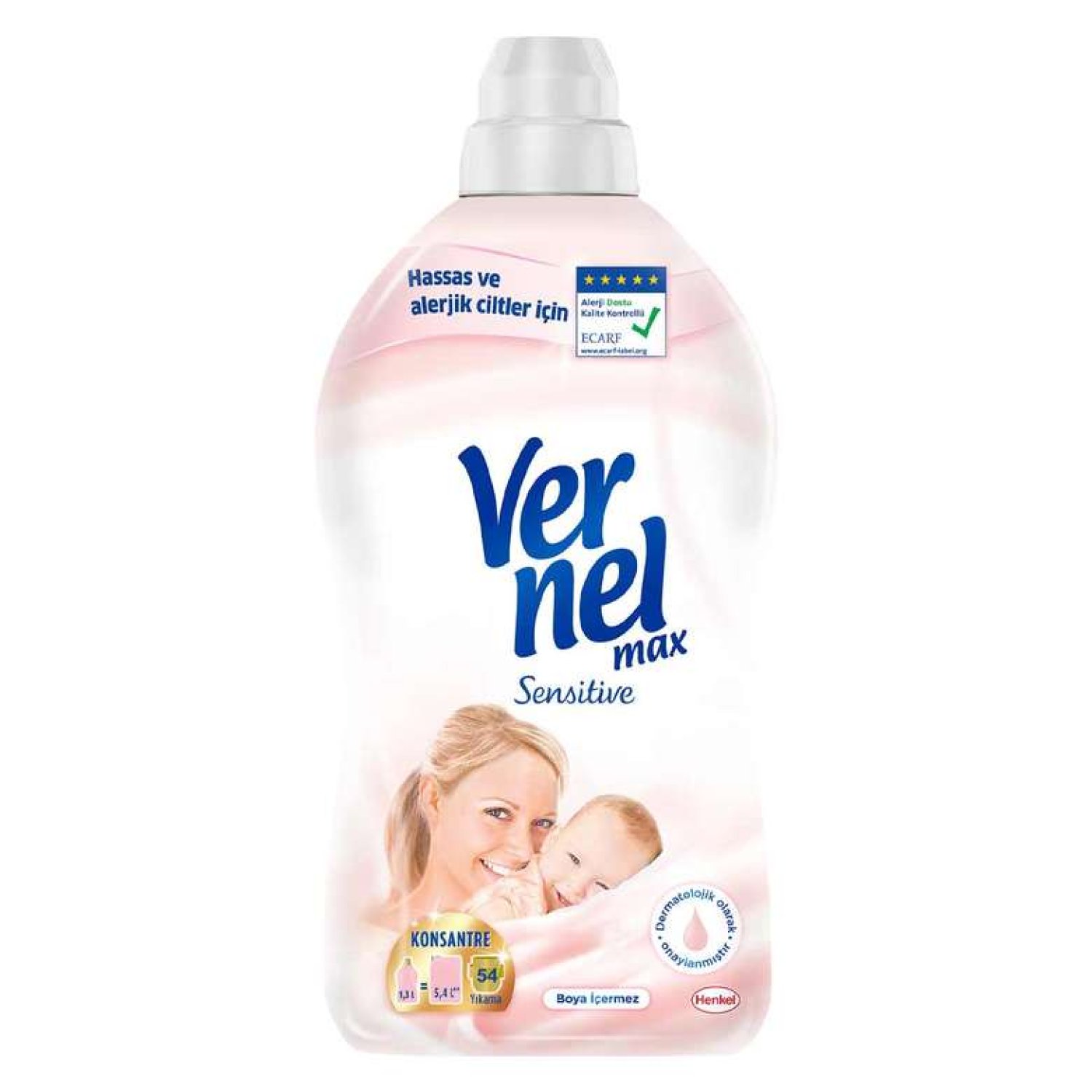 Vernel Yumuşatıcı Konsantre Sensitive 1300 ml