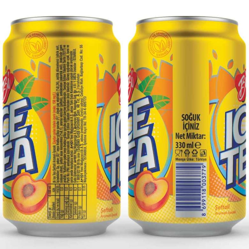 Bi Ice Tea Şeftali Buzlu Çay 330 Ml