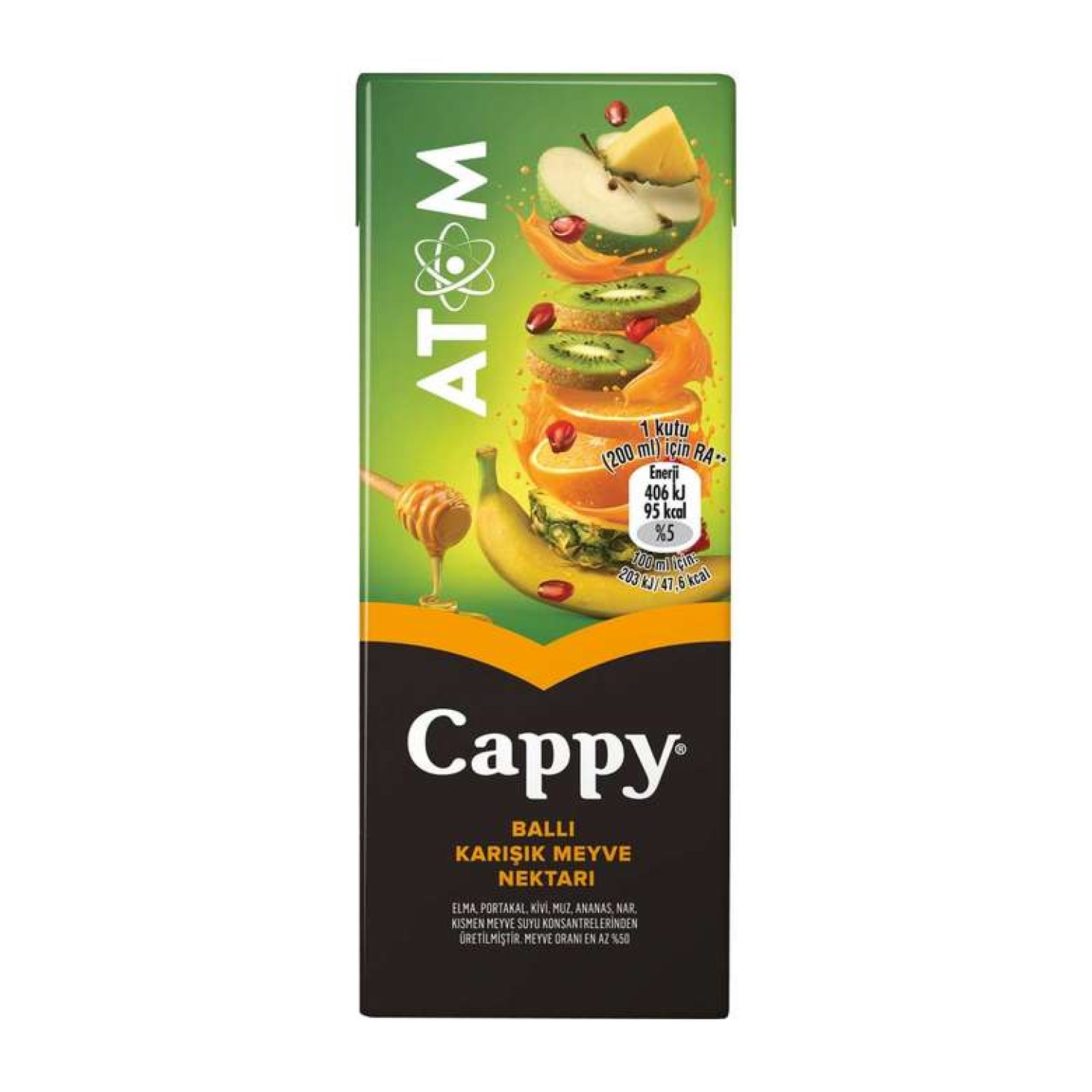 Cappy Meyve Nektarı Atom 200 Ml