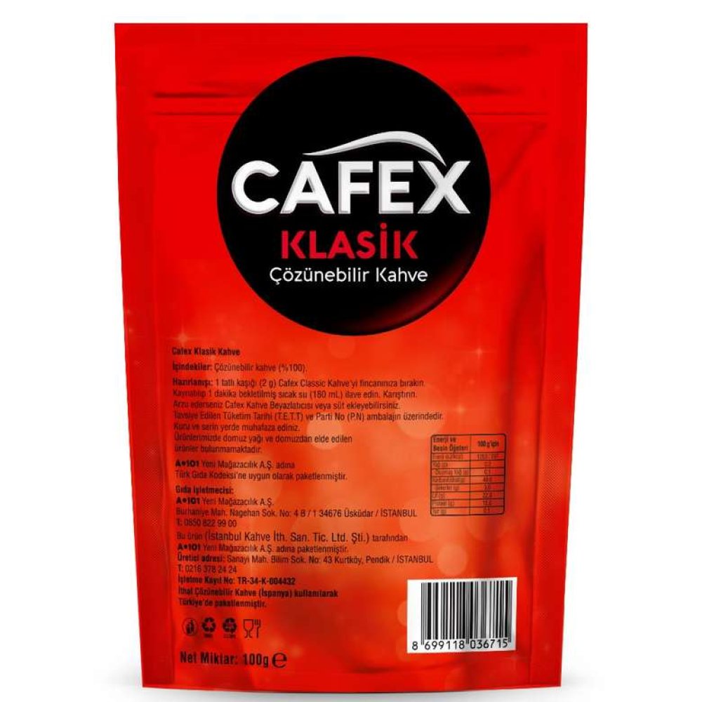 Cafex Klasik 100 G