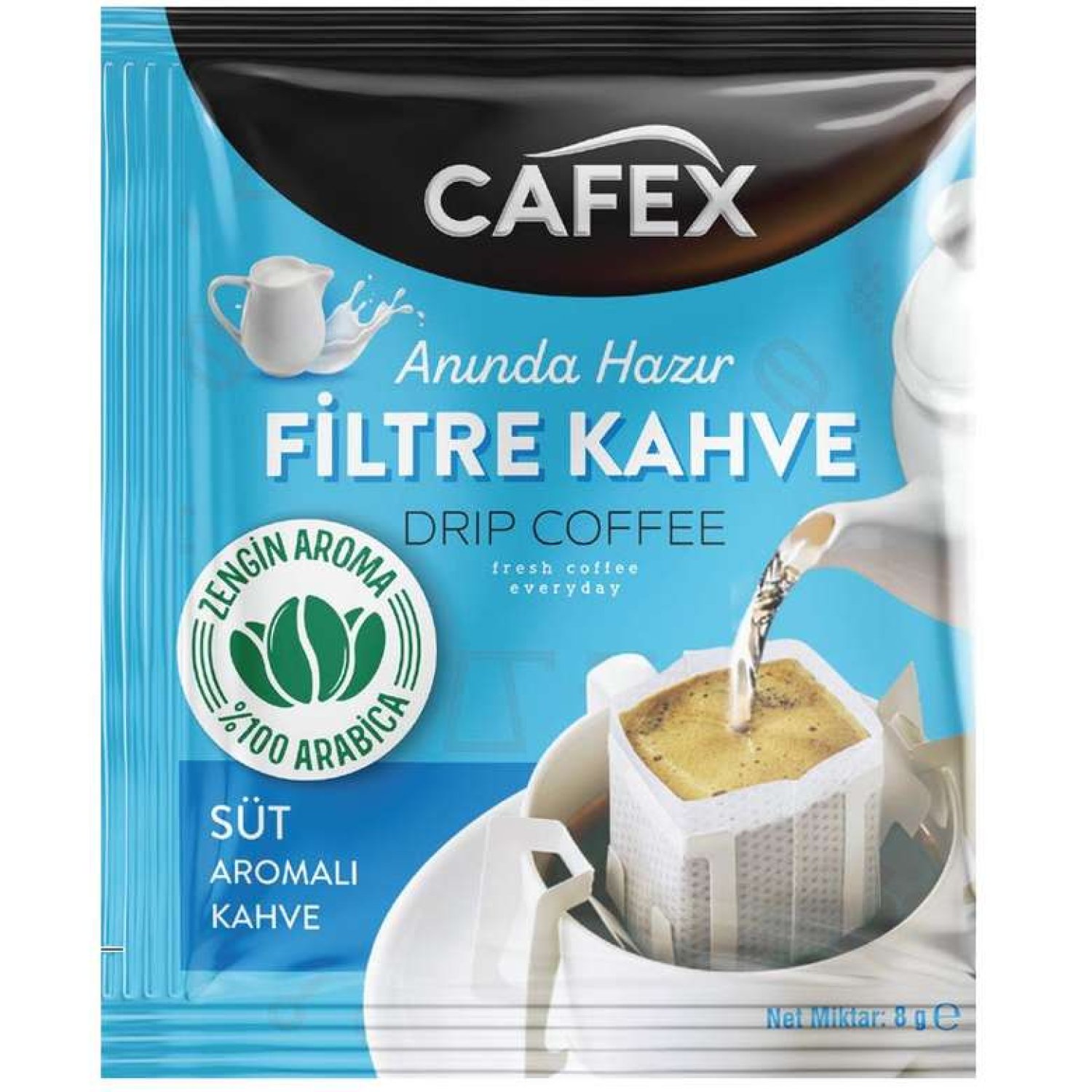 Cafex Süt Aromalı 8 G