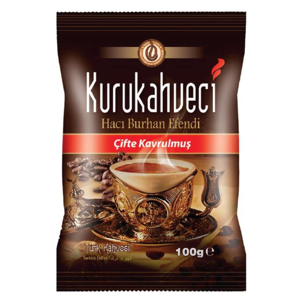 Hacı Burhan Çifte Kavrulmuş Türk Kahvesi 100 G