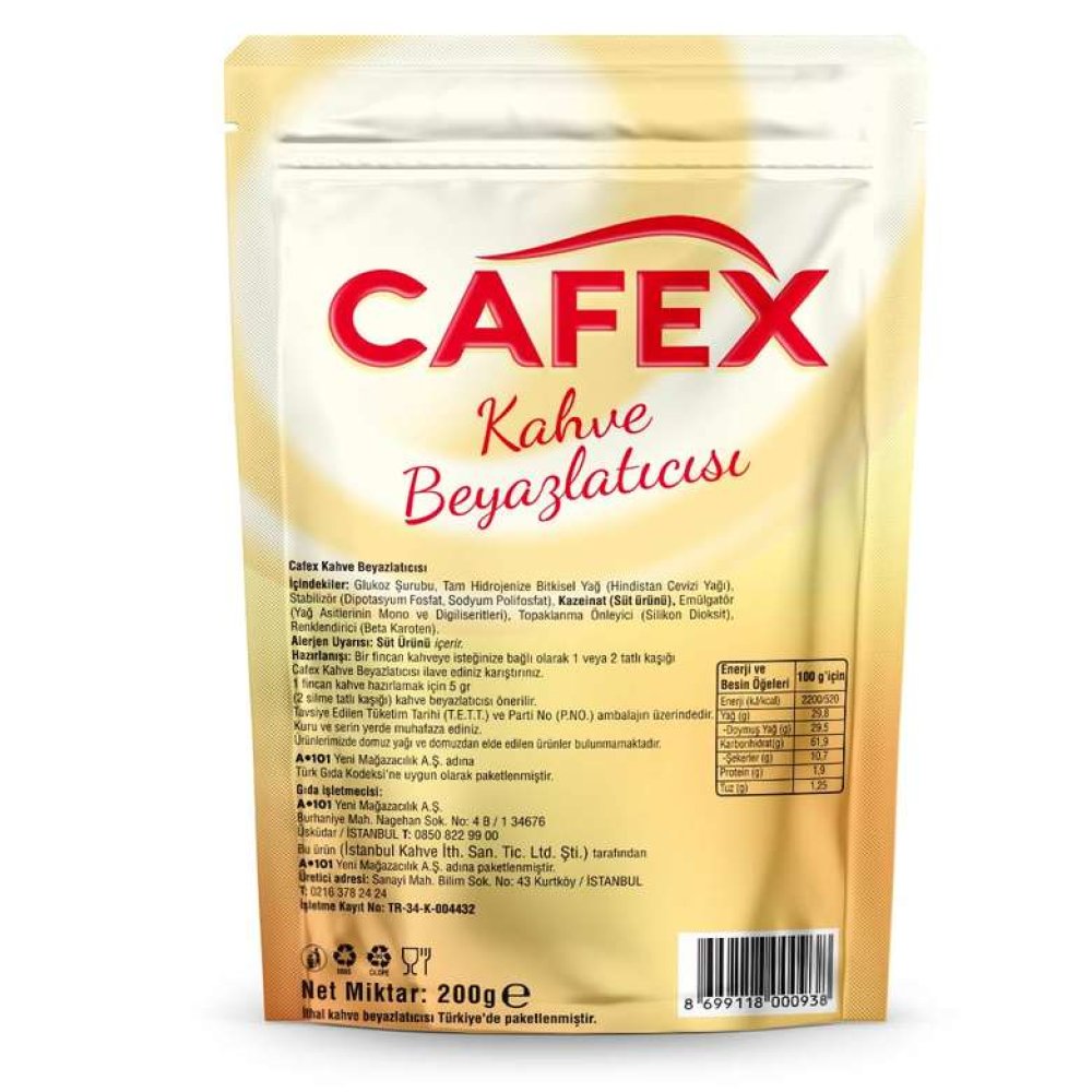 Cafex Kahve Beyazlatıcısı 200 G