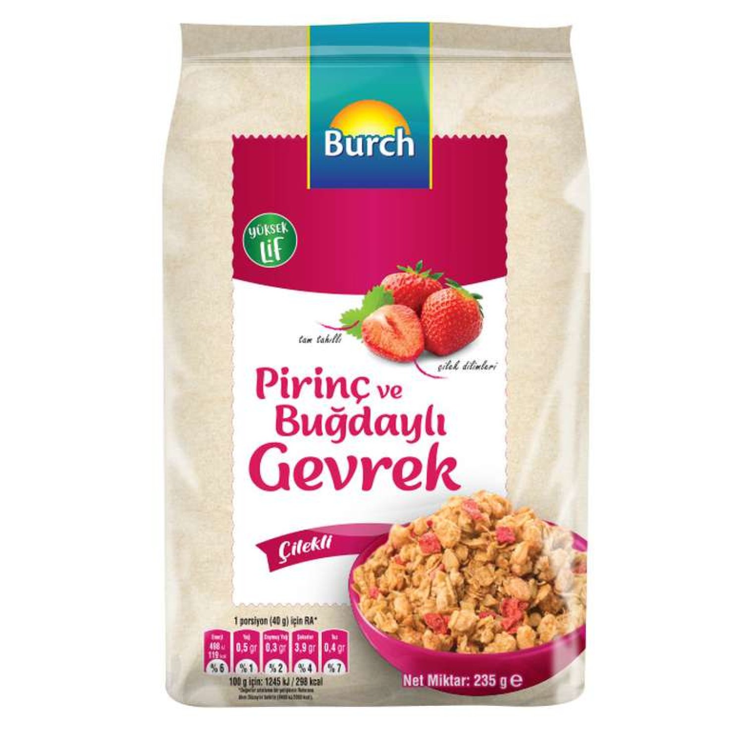 Burch gevrek Çilekli 235 g