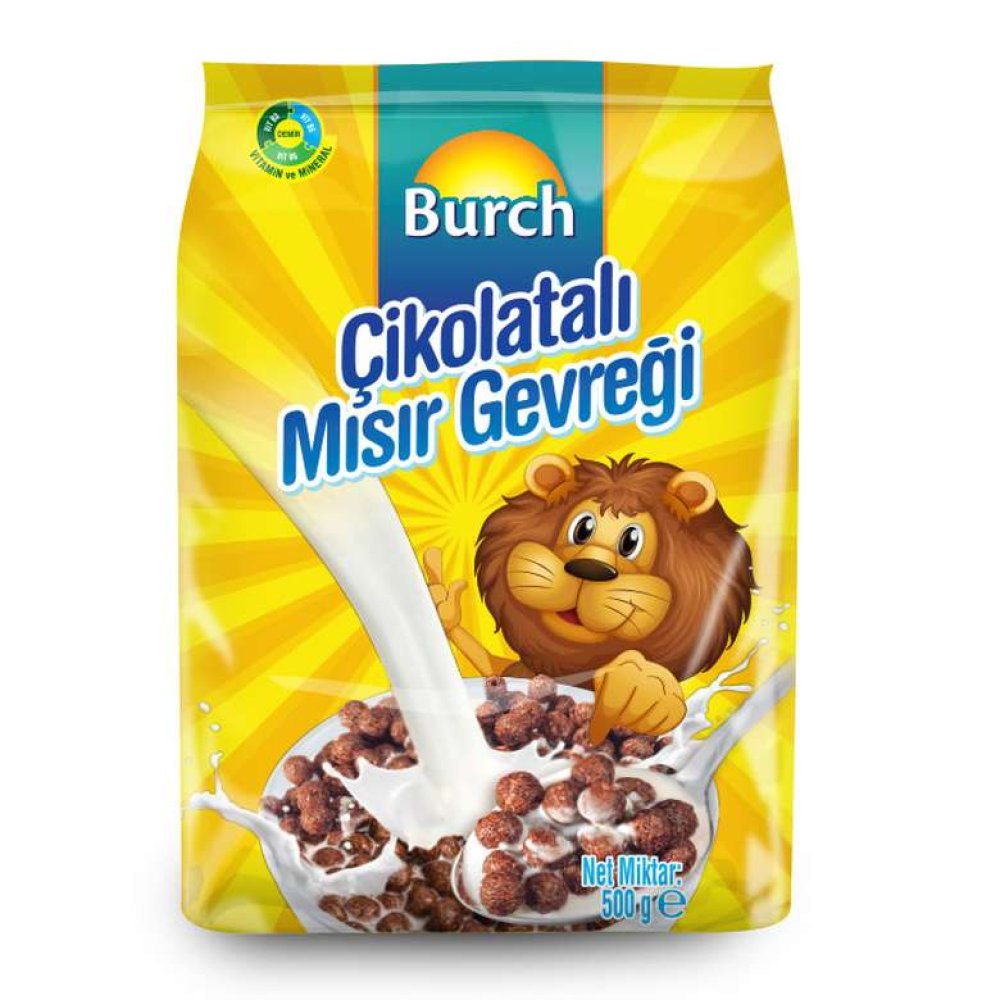Burch Kakaolu Mısır Gevreği 500 G