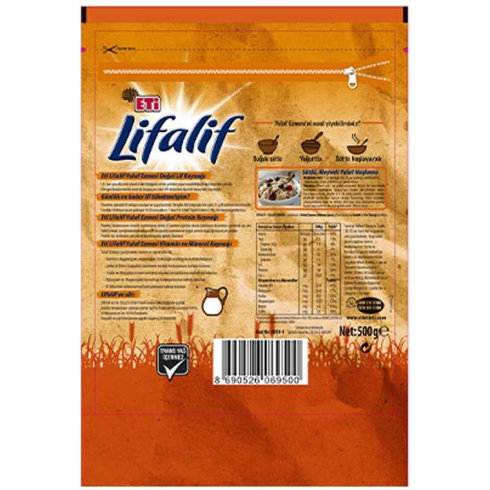 Eti Lifalif Yulaf Ezmesi 500 G