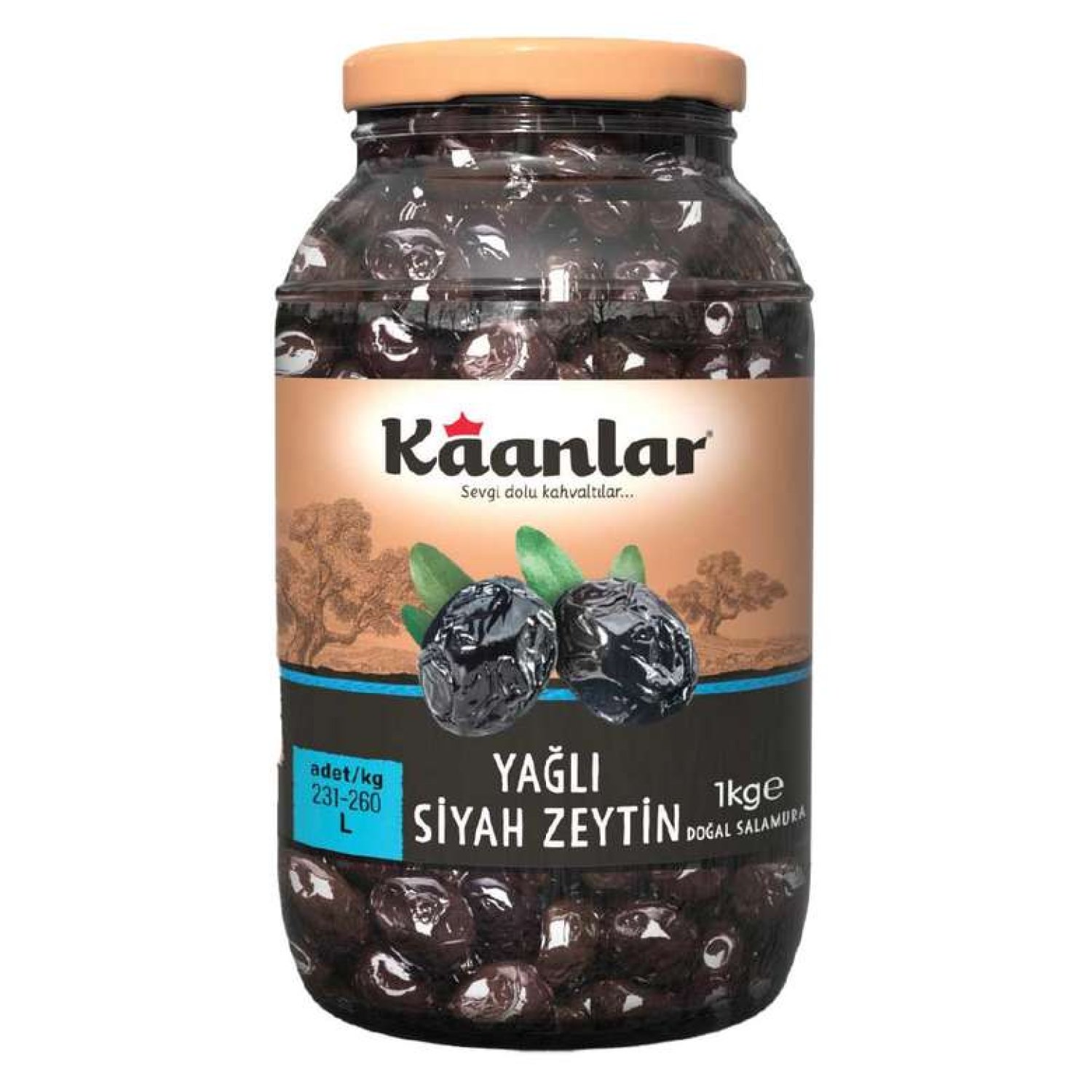 Kaanlar Siyah Zeytin L 1000 G