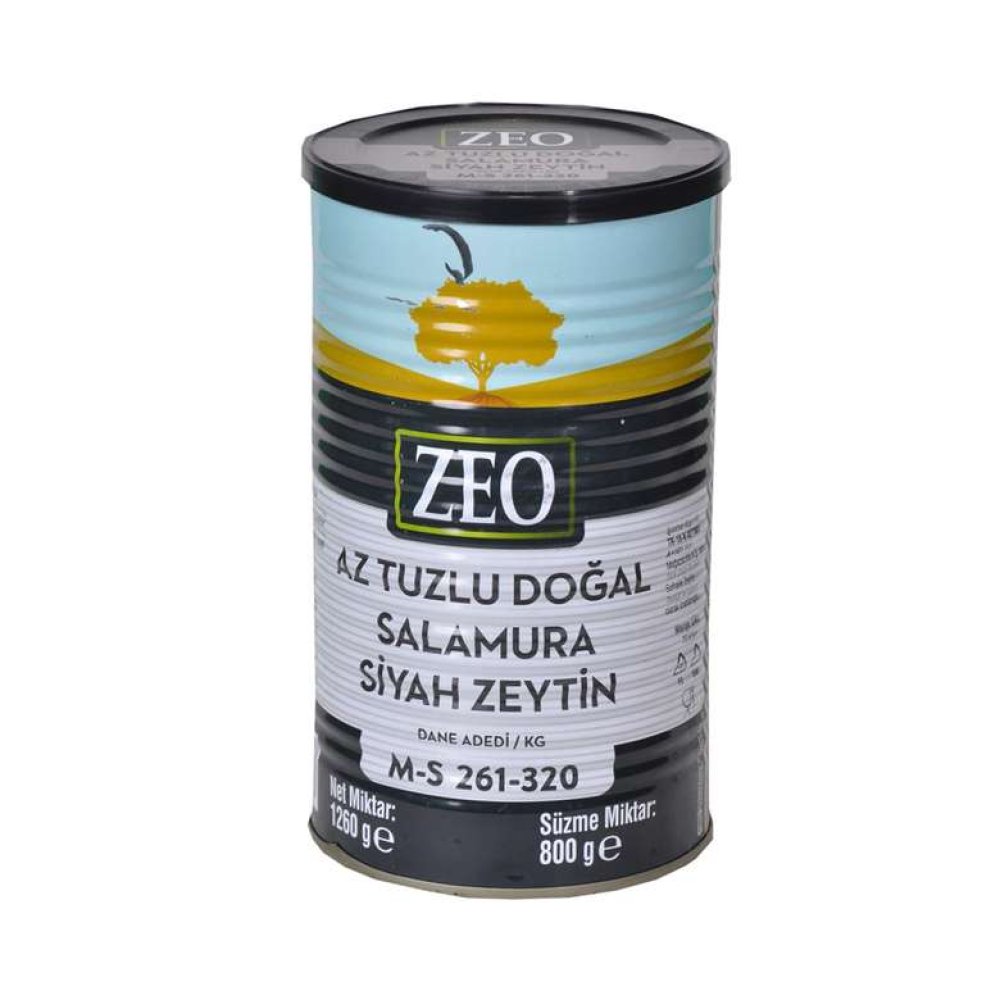Zeo Siyah Zeytin Az Tuzlu M-s 800 G