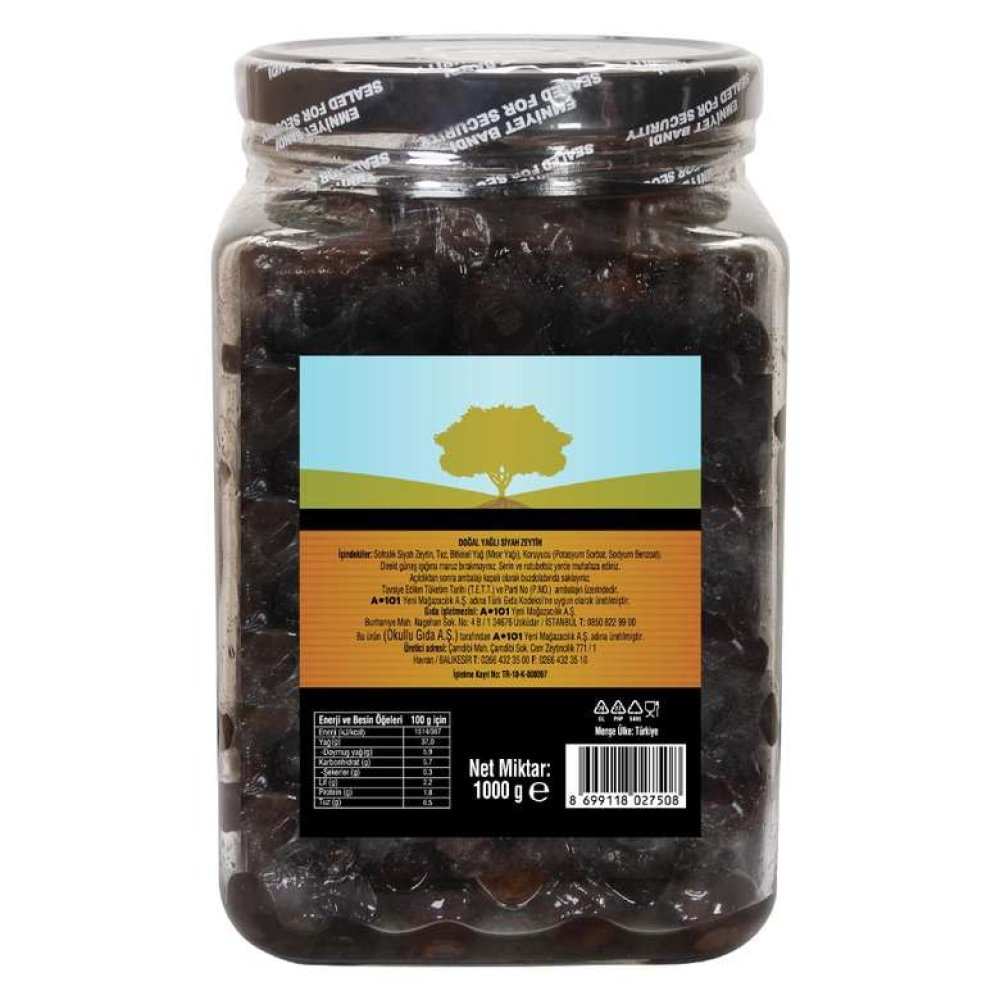 Zeo Siyah Zeytin S-xs 1000 G