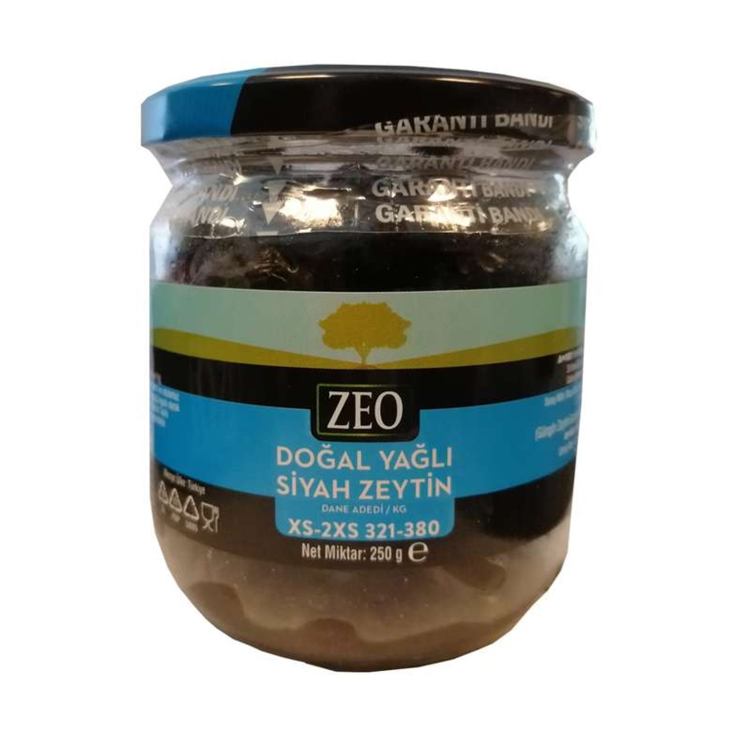 Zeo Siyah Zeytin Xs-2xs 250 G