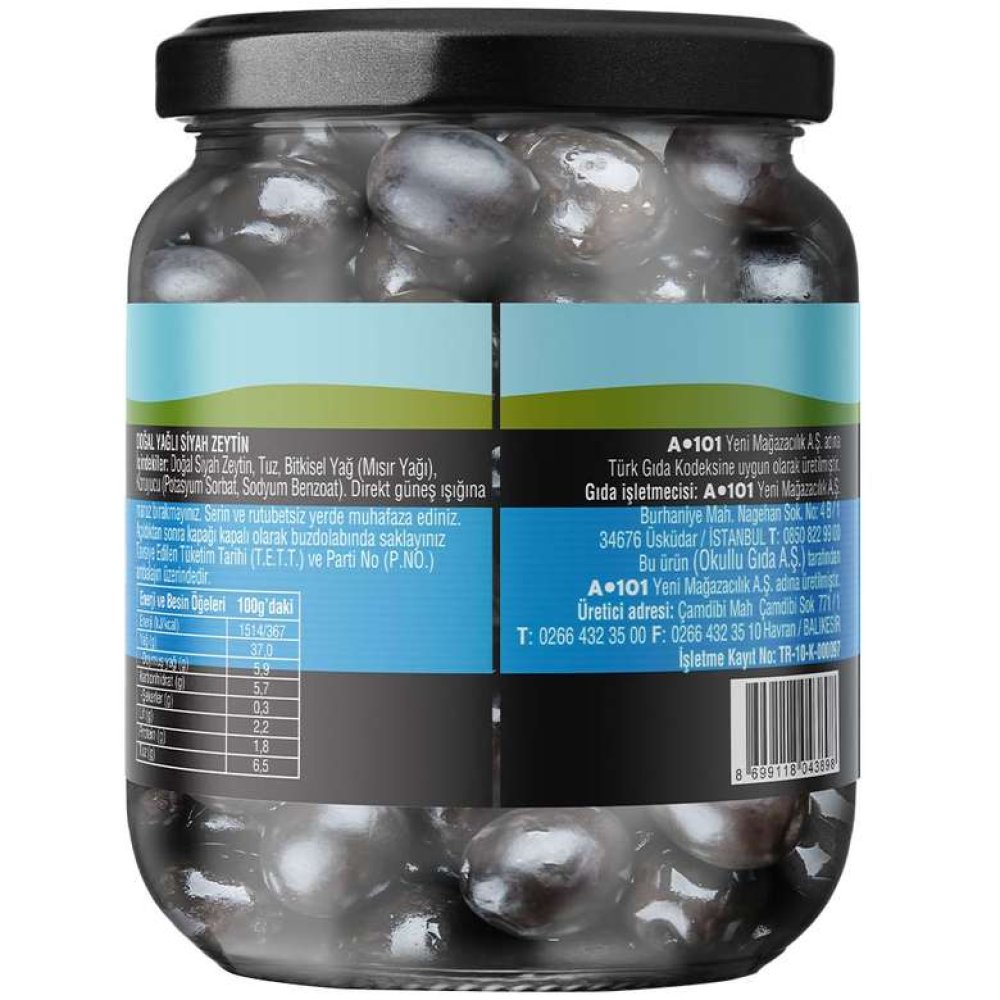 Zeo Siyah Zeytin Xs-2xs 250 G