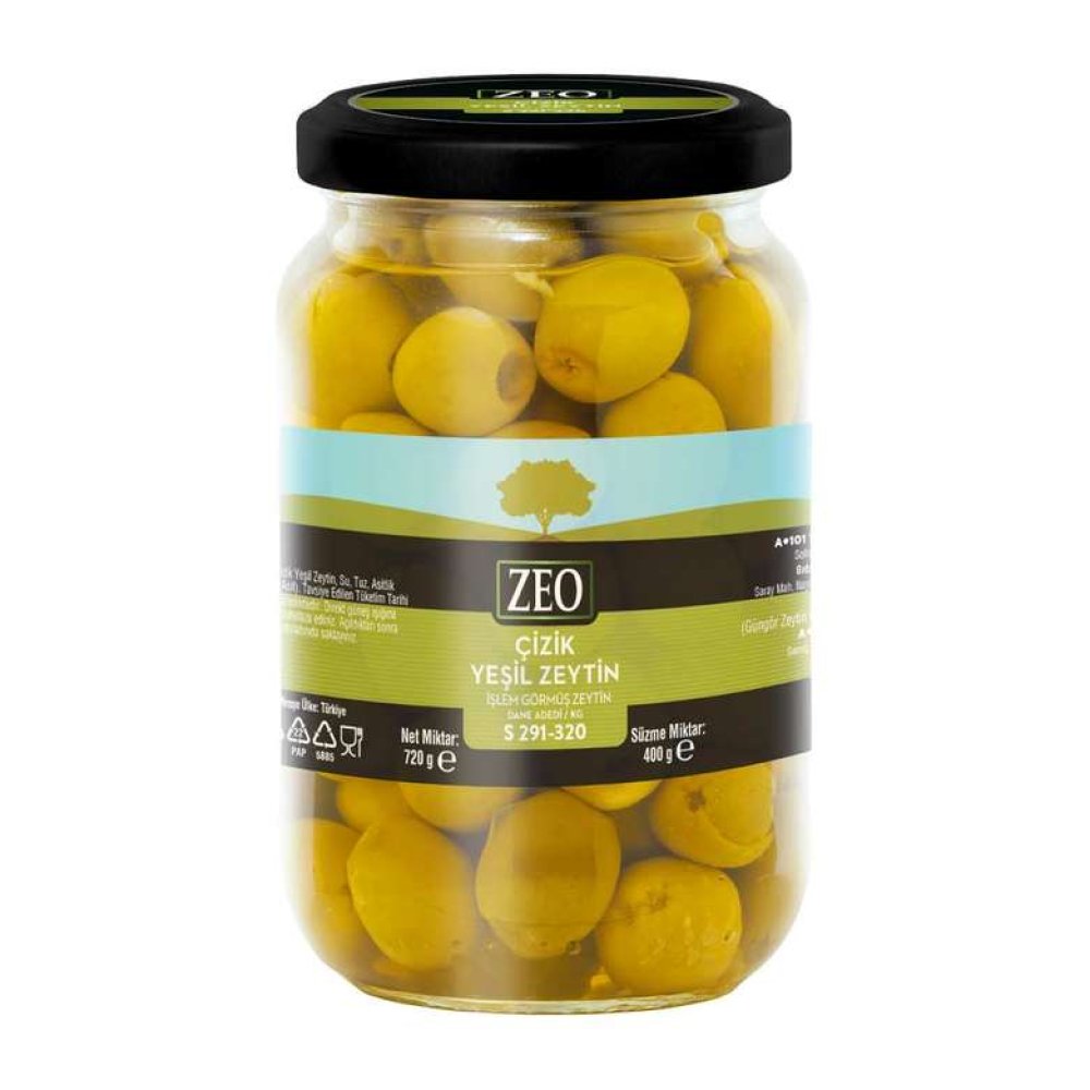 Zeo Yeşil Zeytin Çizik S 400 G