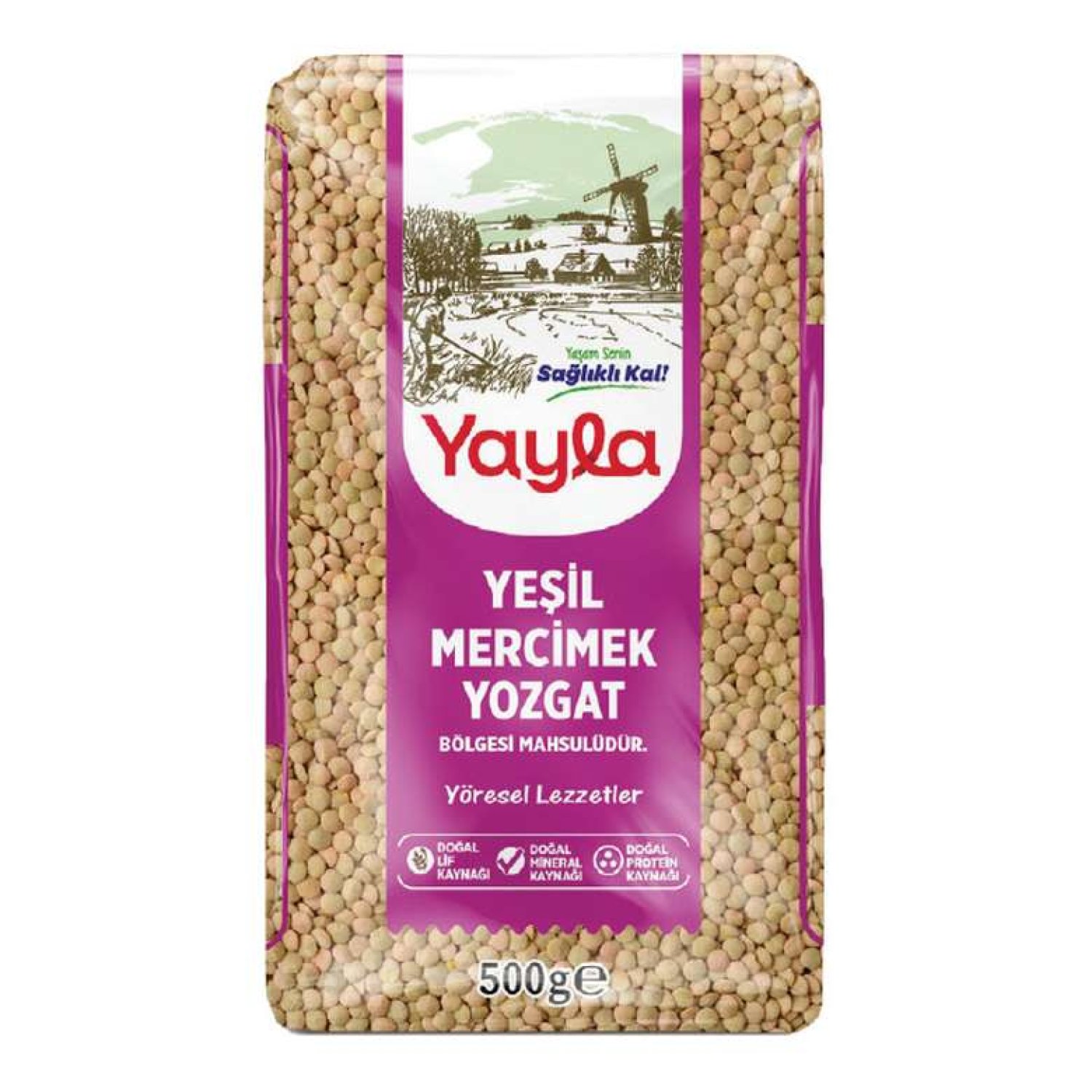 Yayla Mercimek Yeşil 500 G