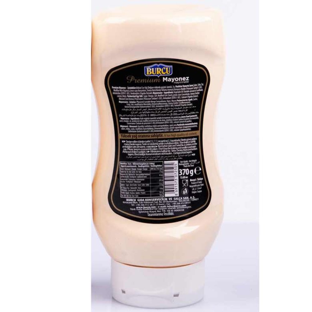 Burcu Premium Mayonez 370 G