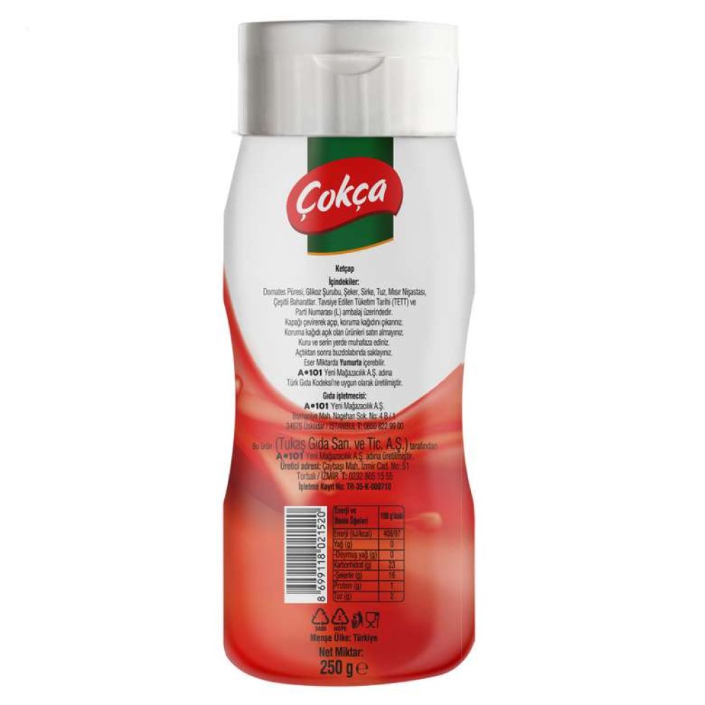 Çokça Ketçap Tatlı 250 G