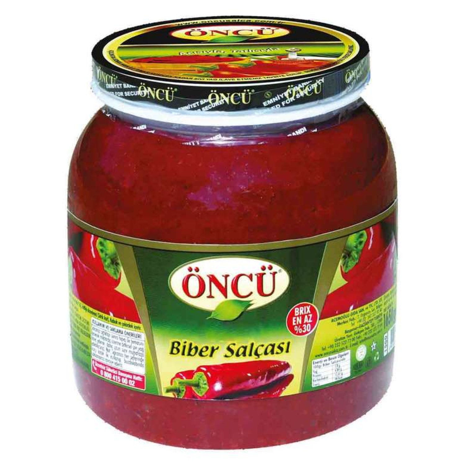 Öncü Salça Biber Tatlı 1650 g