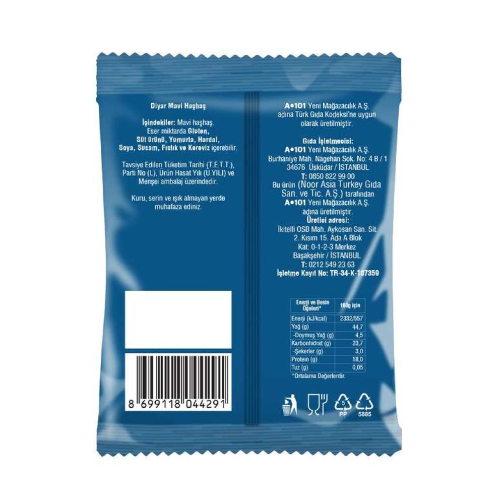 Diyar Baharat Mavi Haşhaş 100 G