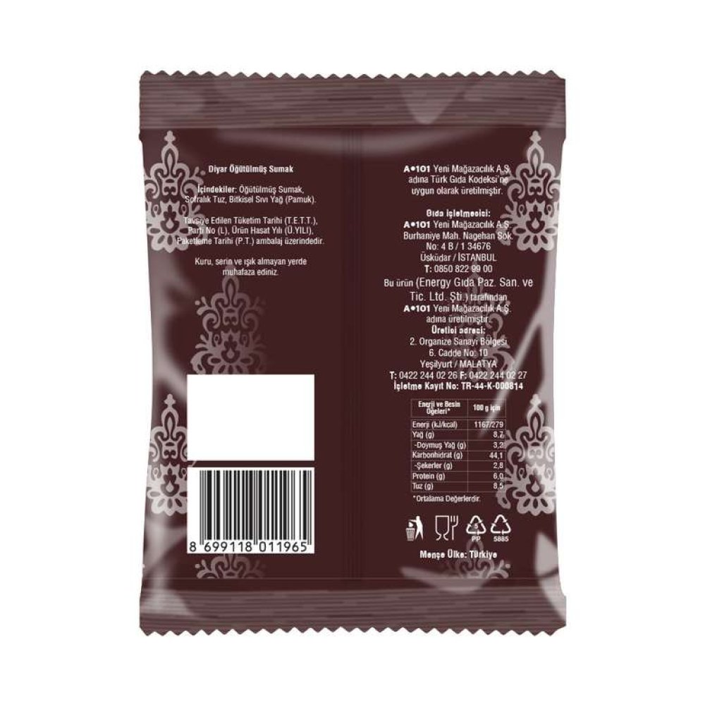 Diyar Baharat Sumak 150 G