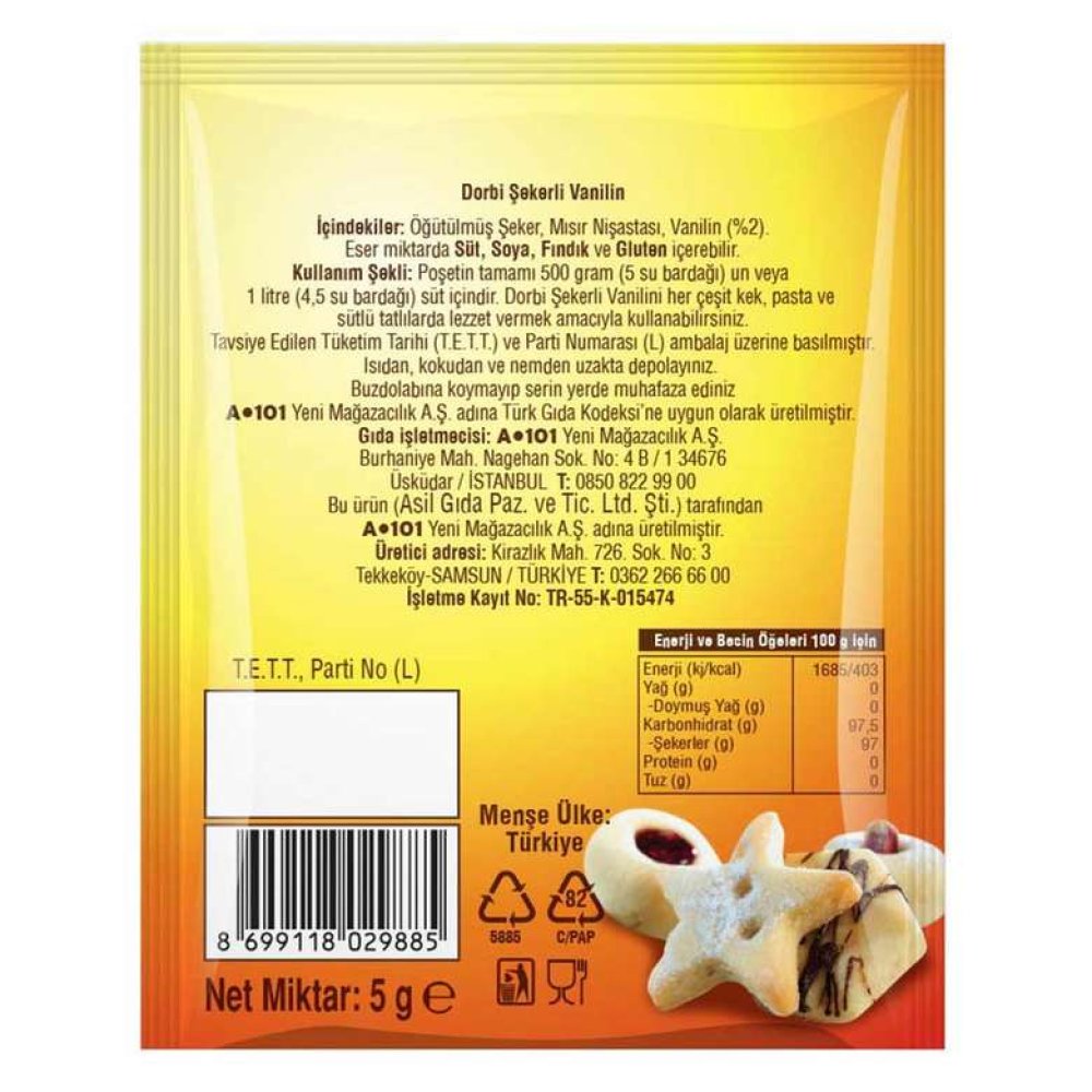 Dorbi Vanilya 5*10 G 5*10 G