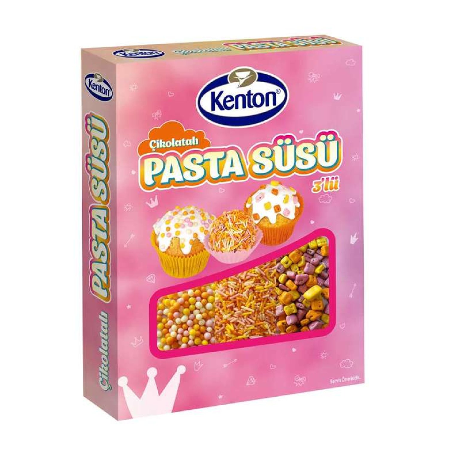 Kenton Dekor Pasta Süsü Pembe 60 G