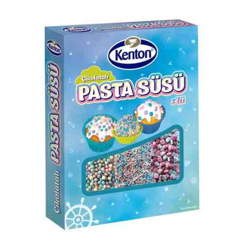 Kenton Pasta Süsü Dekor Mavi 60G