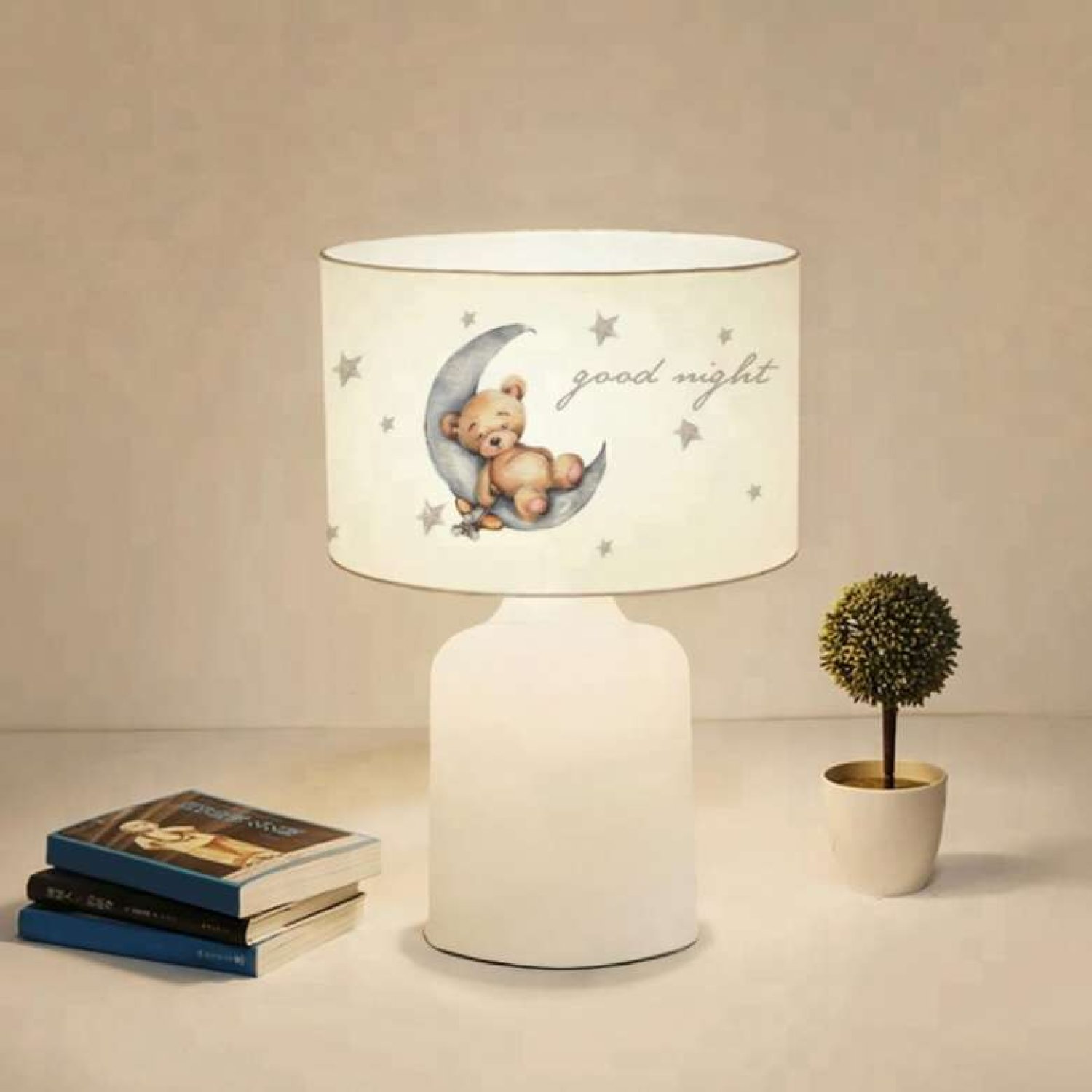 Homing Kumaş Baskılı Çocuk Odası Abajur