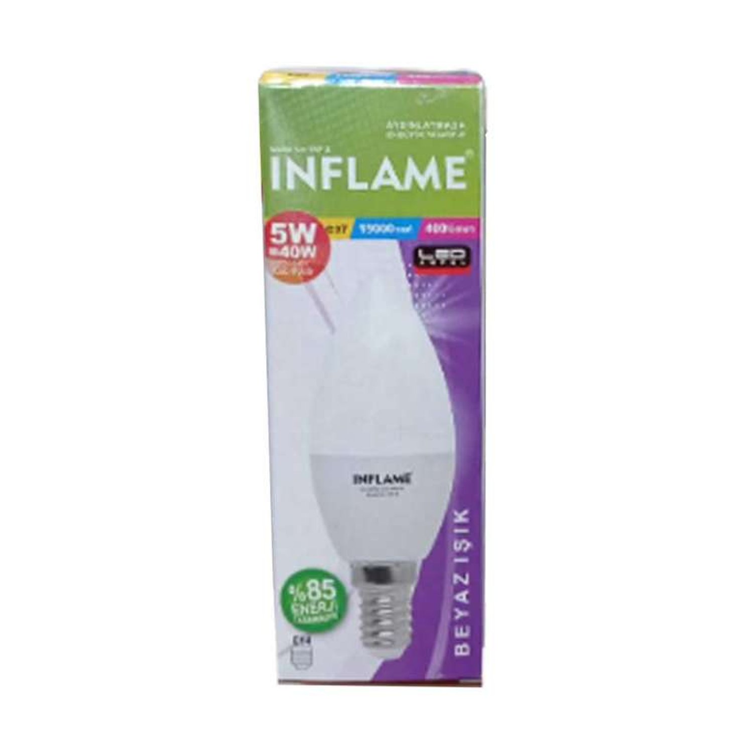 Inflame E14 Led Ampul 5 W Beyaz