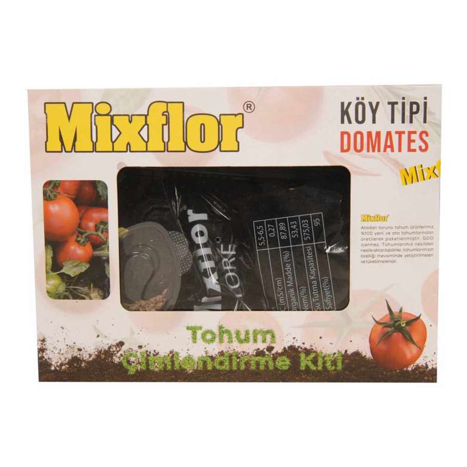 Mixflor Tohum Çimlendirme Kiti-domates