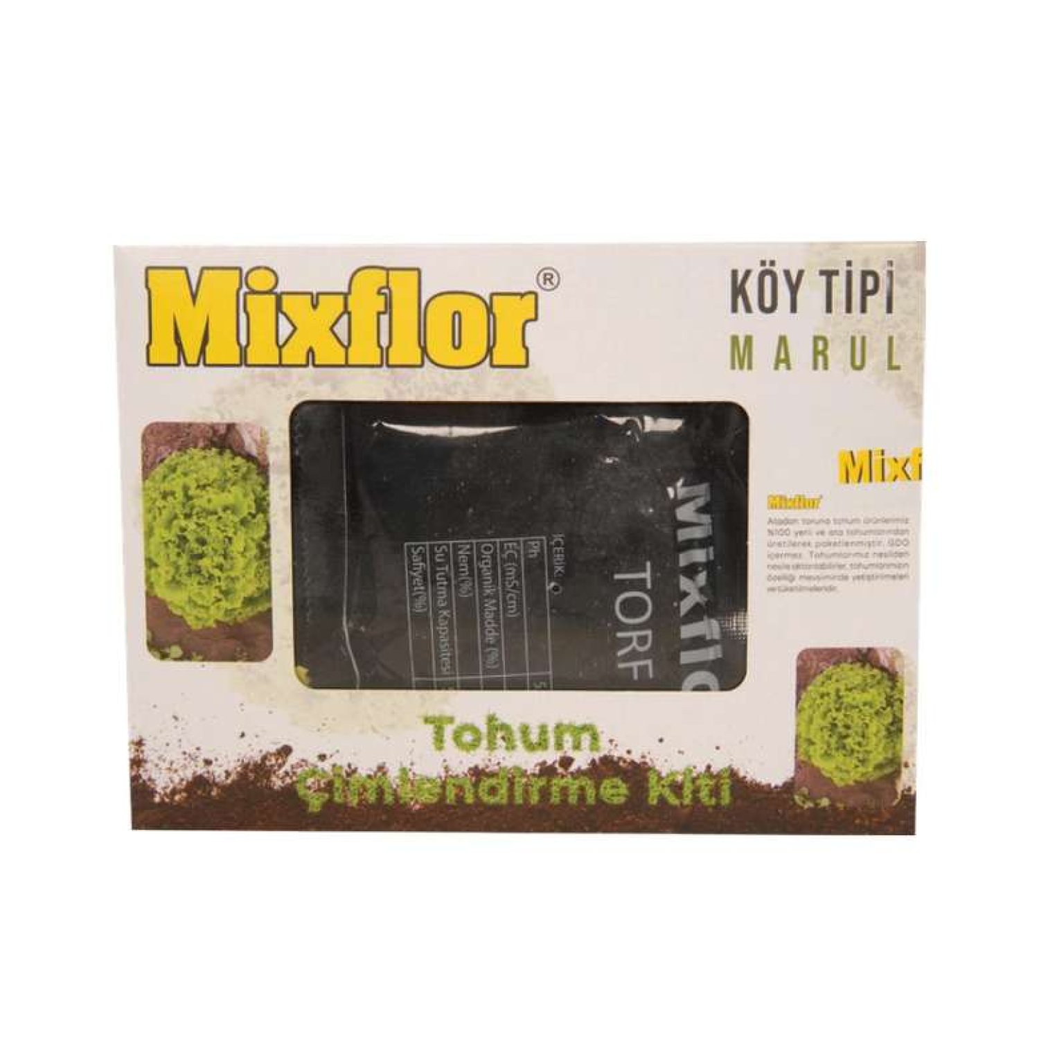 Mixflor Tohum Çimlendirme Kiti-marul