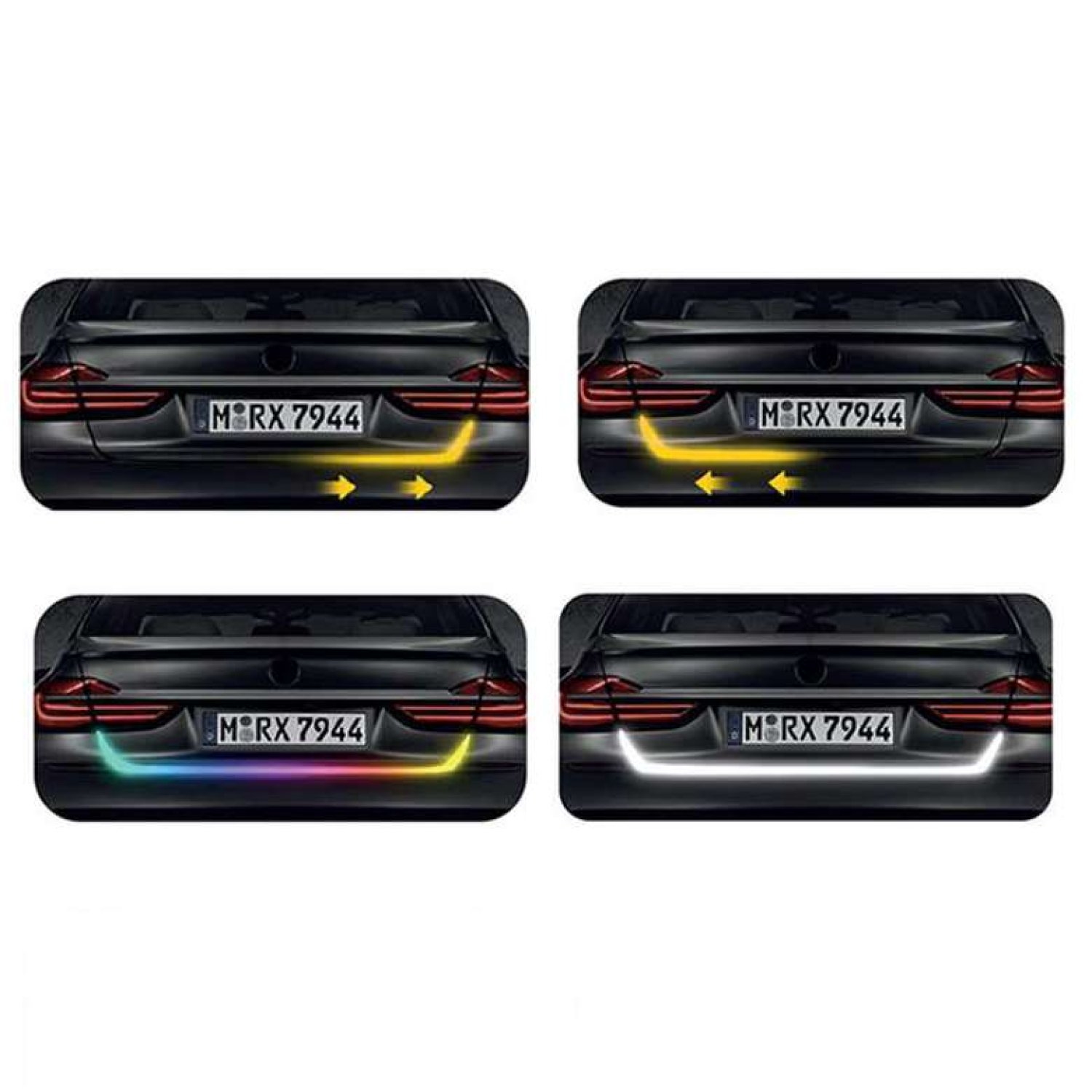 Piranha Animasyonlu Bagaj Altı Kayar Led