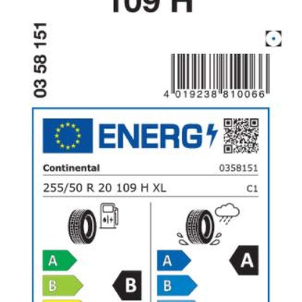 Continental 255/50 R20 109H XL Premium Contact 6 AO Yaz Oto Lastiği  (Üretim Tarihi: 38.Hafta 2021)