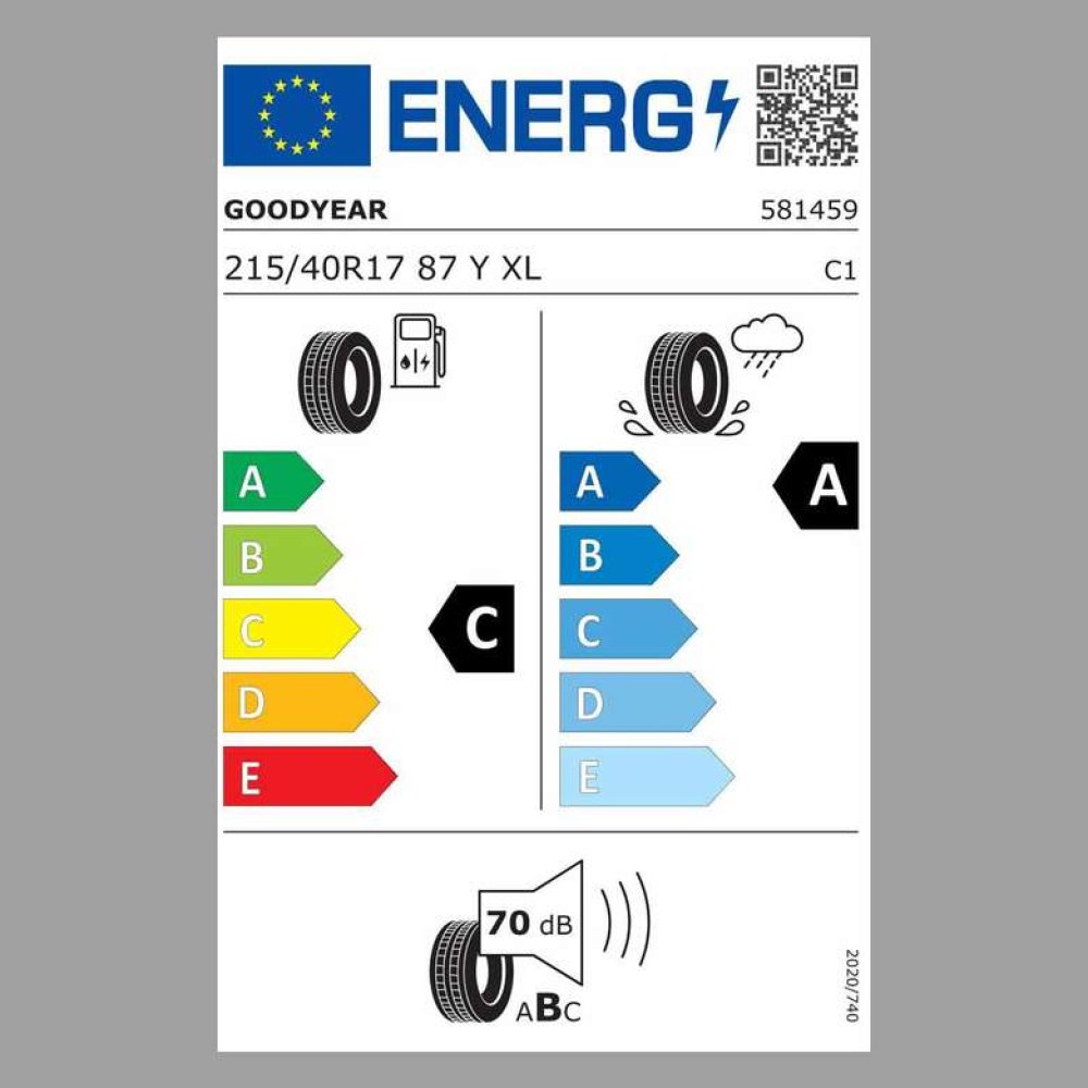 Goodyear 215/40 R17 87Y Eagle F1 Asymmetric 6 XL FP Yaz Oto Lastiği  (Üretim Tarihi: 4.Hafta 2022)