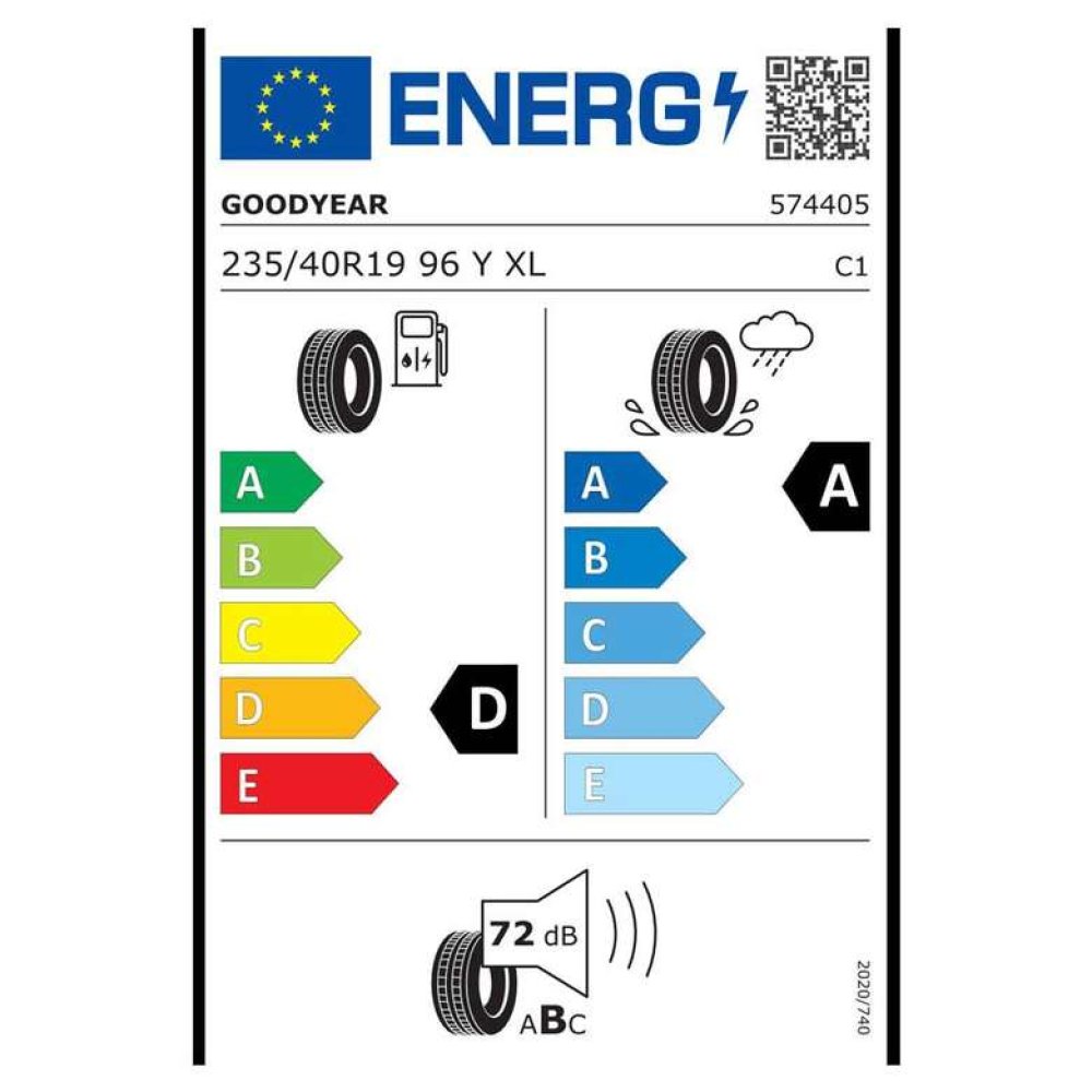 Goodyear 235/40 R19 96Y Eagle F1 Asy 5 XL FP Yaz Oto Lastiği  (Üretim Tarihi: 38.Hafta 2021)