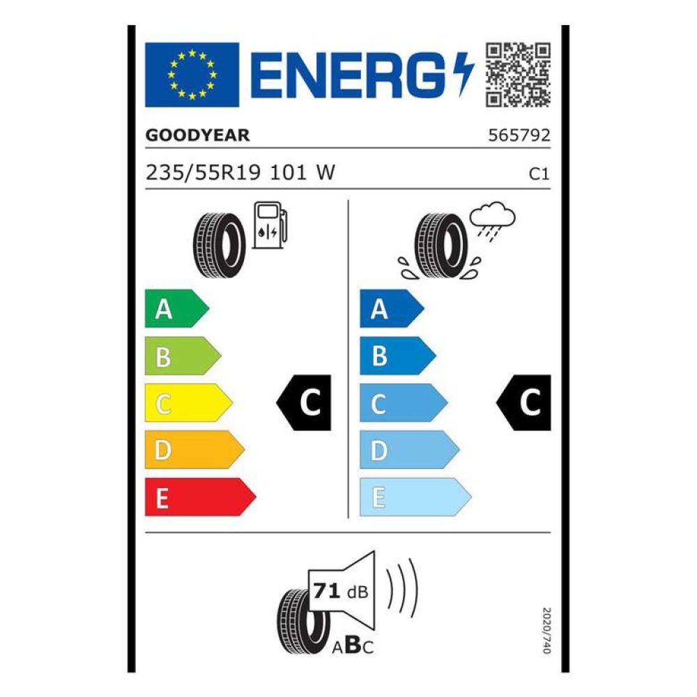 Goodyear 235/55 R19 101W Excellence AO FP Yaz Oto Lastiği (Üretim Tarihi: 40.Hafta 2021)